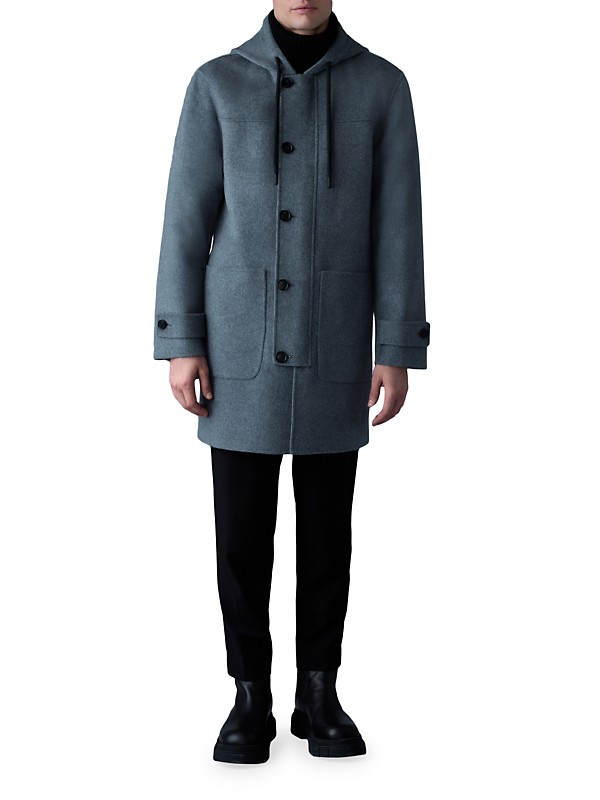 Shop Mackage Joshua Double-Face Wool Long Coat | Saks Fifth Shop Mackage Joshua Double-Face Wool Long Coat | Saks Fifth