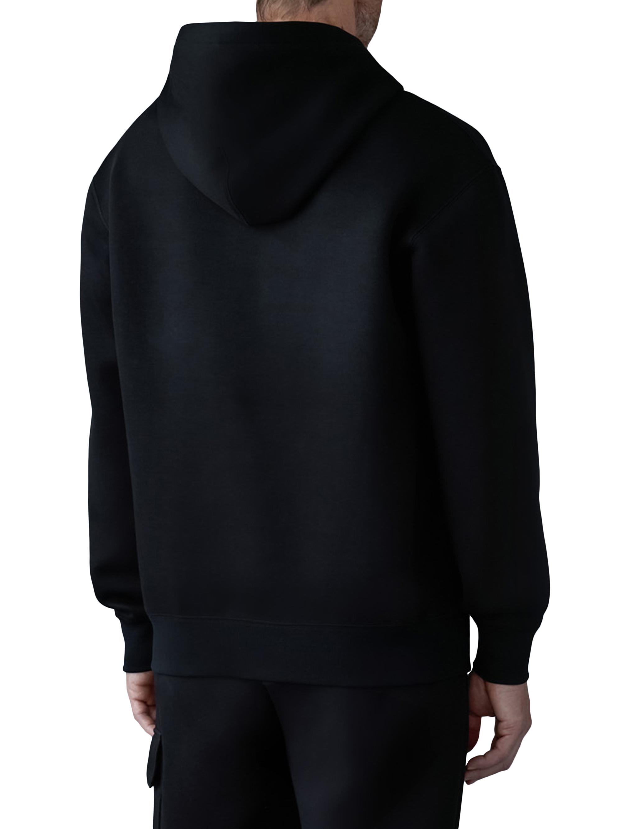 マメクロゴウチ Double Face Jersey Pullover Kolton, double-face jersey logo hoodie | Mackage® US