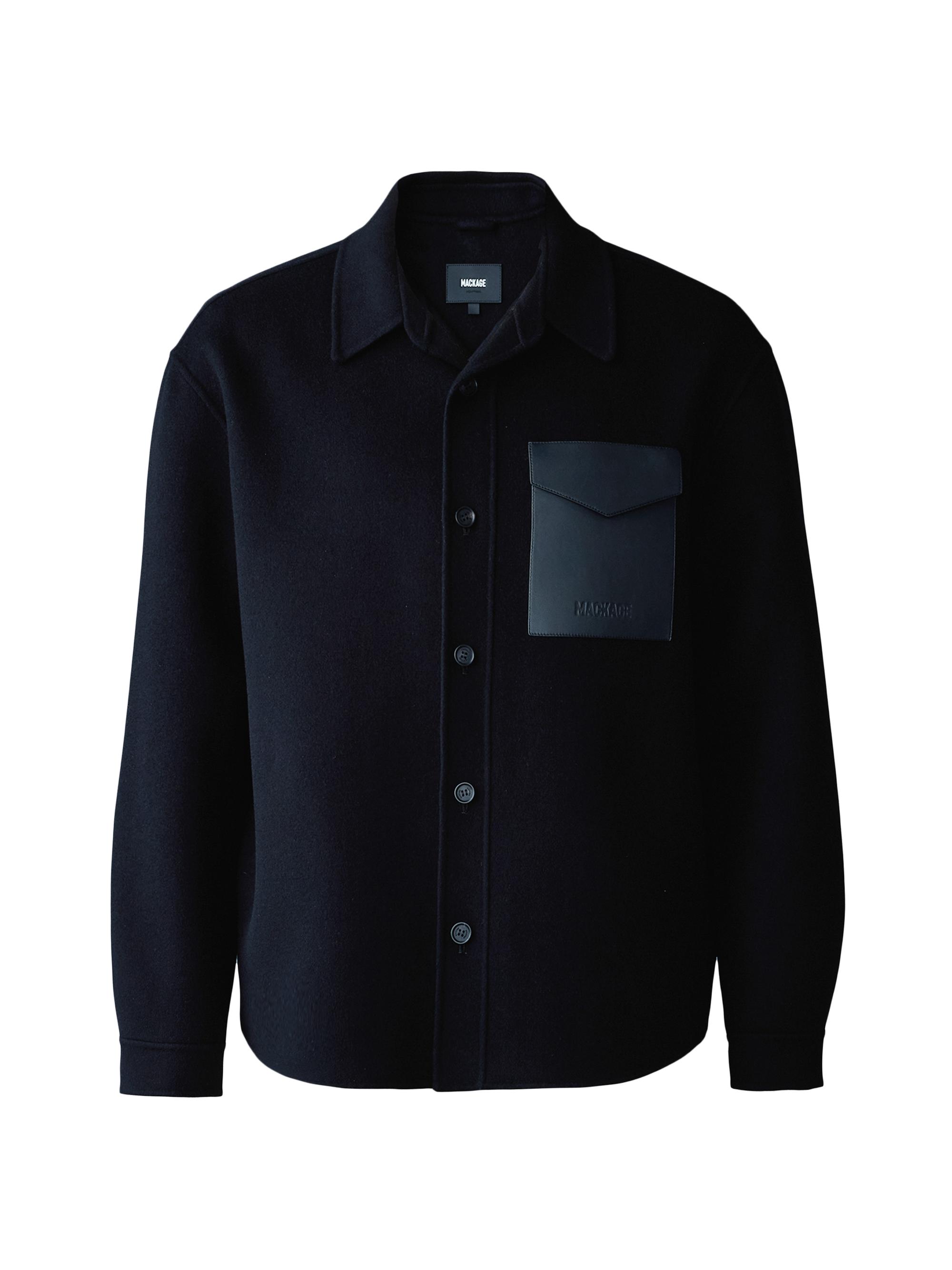 Mackage Men's Emmanuel Wool Overshirt - Black
