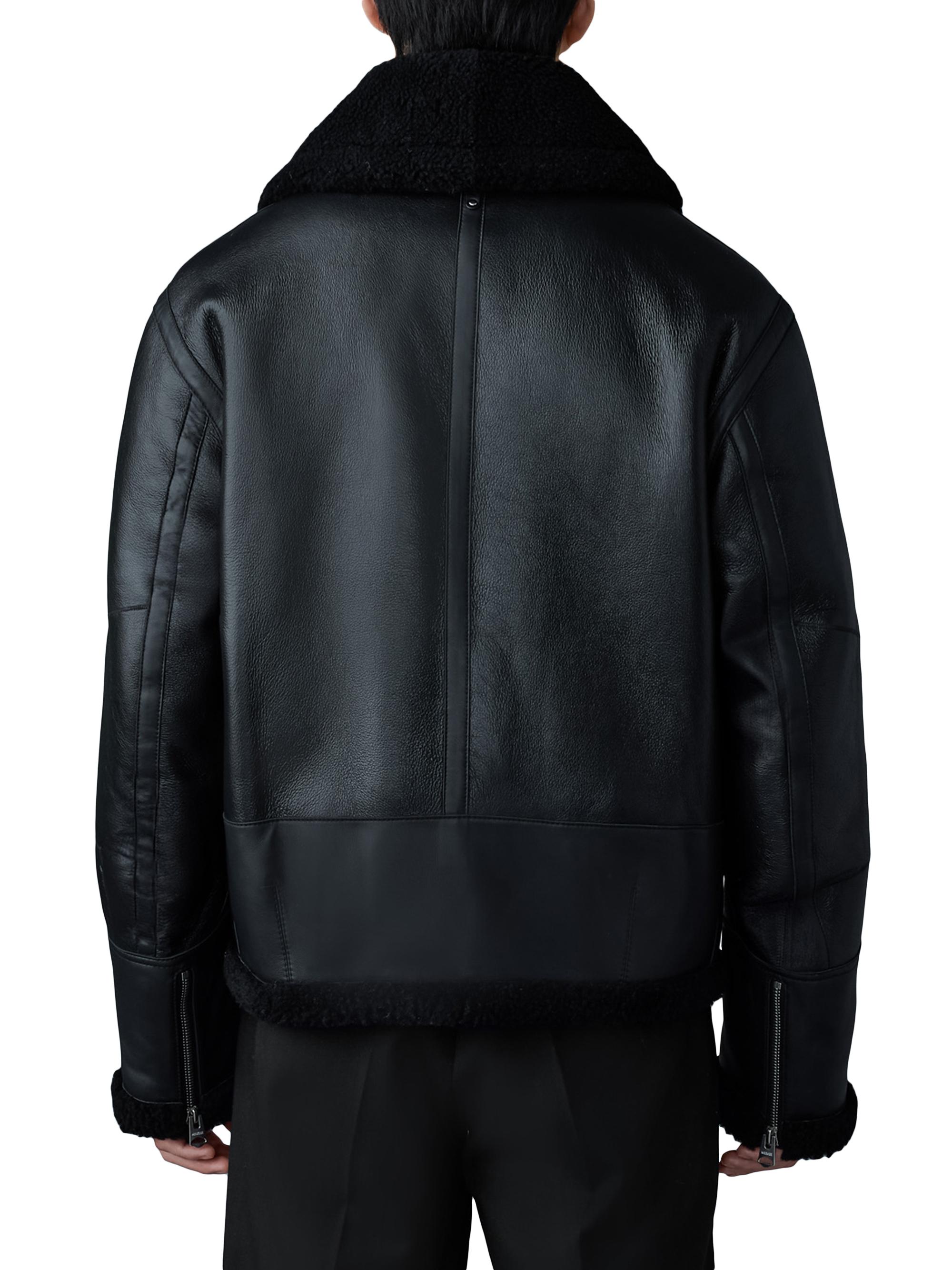 Atlas Shearling & Leather Aviator Jacket