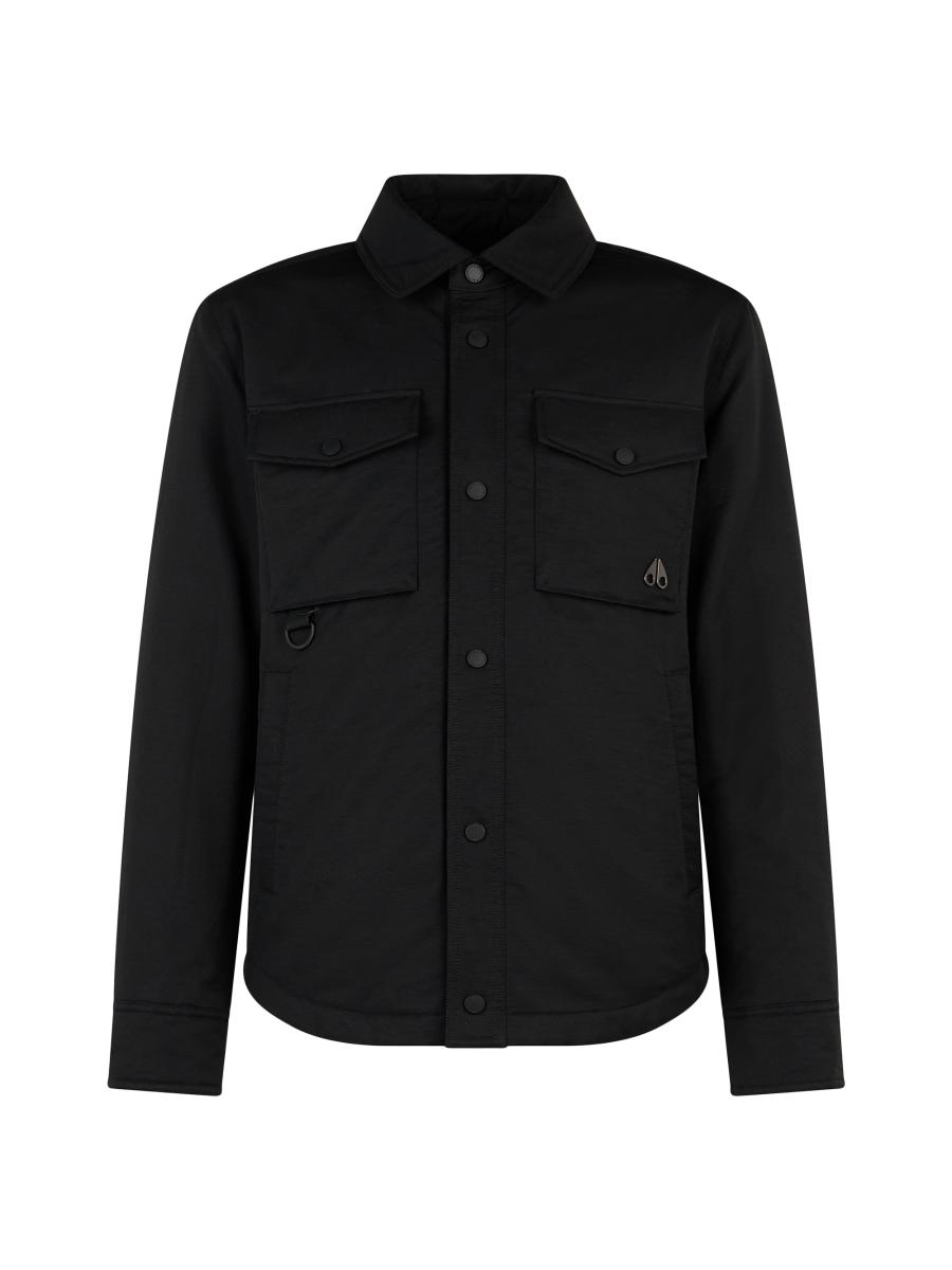 Moose Knuckles Men's West Insulated Shirt Jacket In Black