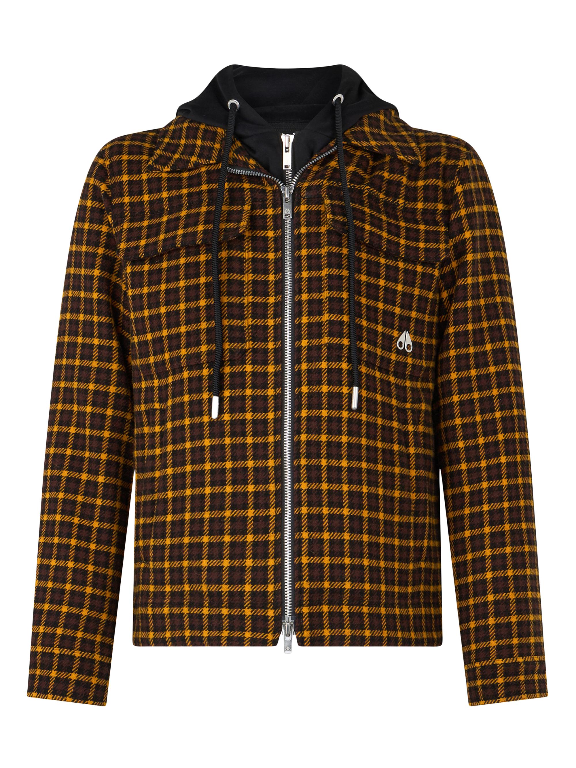 Moose Knuckles Men's Snowdon Layered Shirt Jacket - Sunrise Check