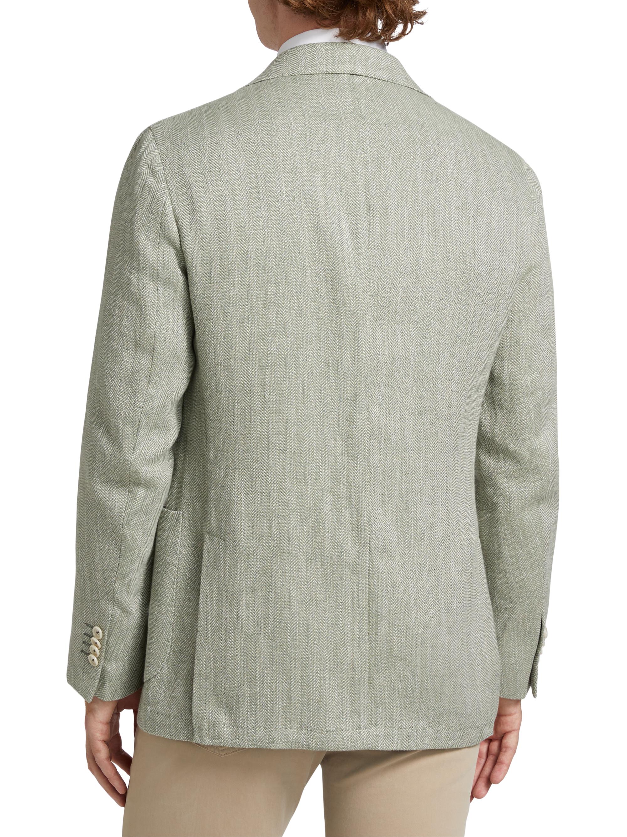 Saks Fifth Avenue COLLECTION Solid Herringbone Jacket | Saks Fifth