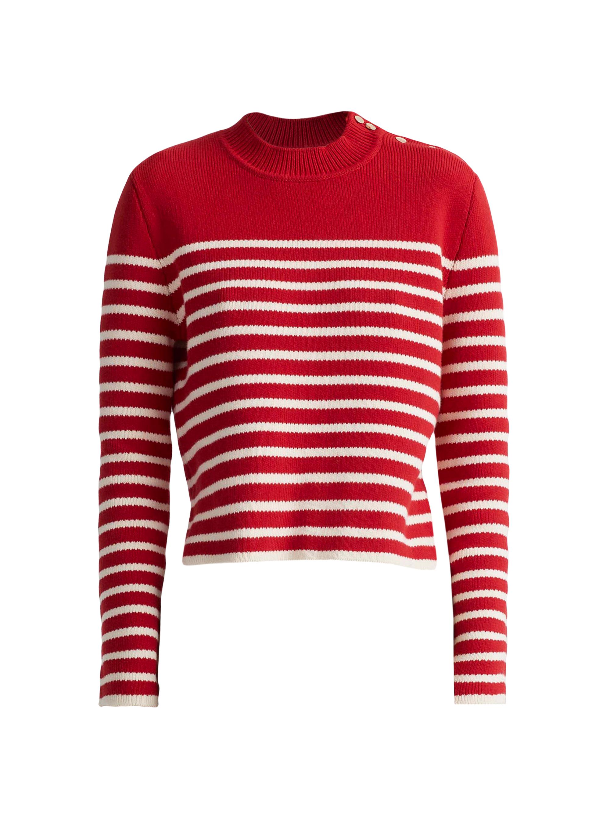 Altuzarra Women's Oz Striped Cotton-Blend Sweater - Grenad