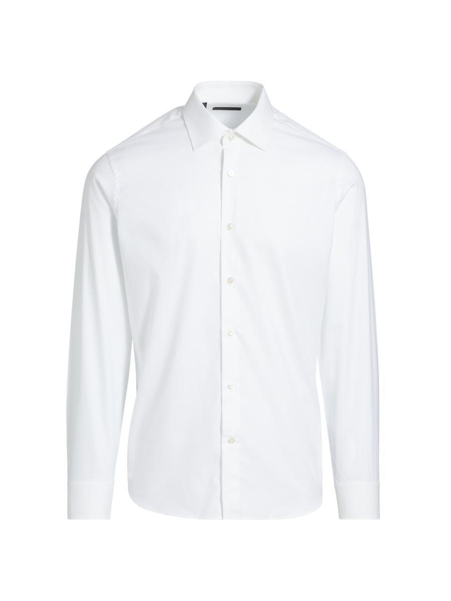 saks fifth avenue slim fit dress shirt Saks Fifth Avenue Collection Stretch Dress Shirt