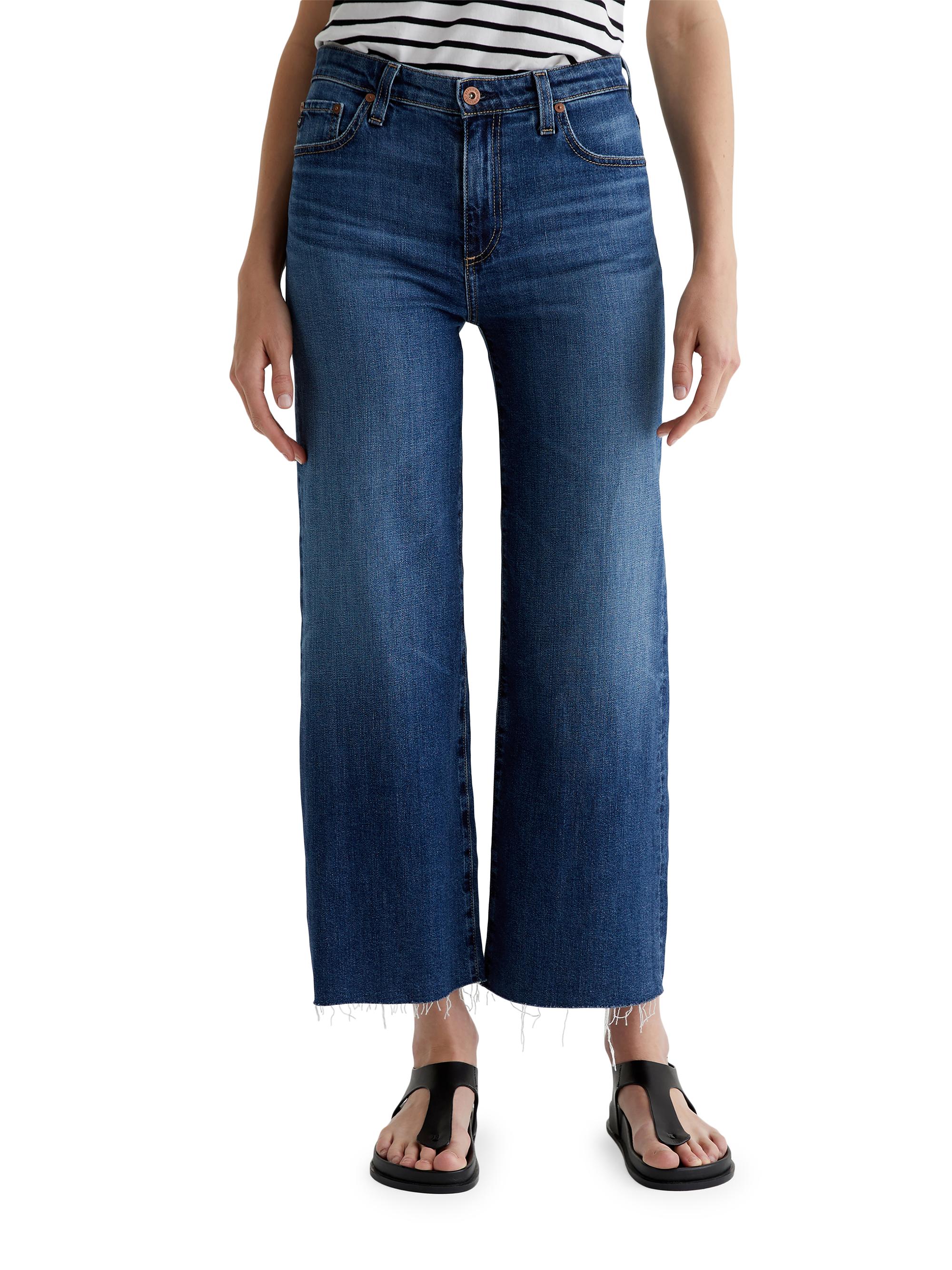 AG Jeans Women's Saige Wide-Leg Crop Jeans - Plume