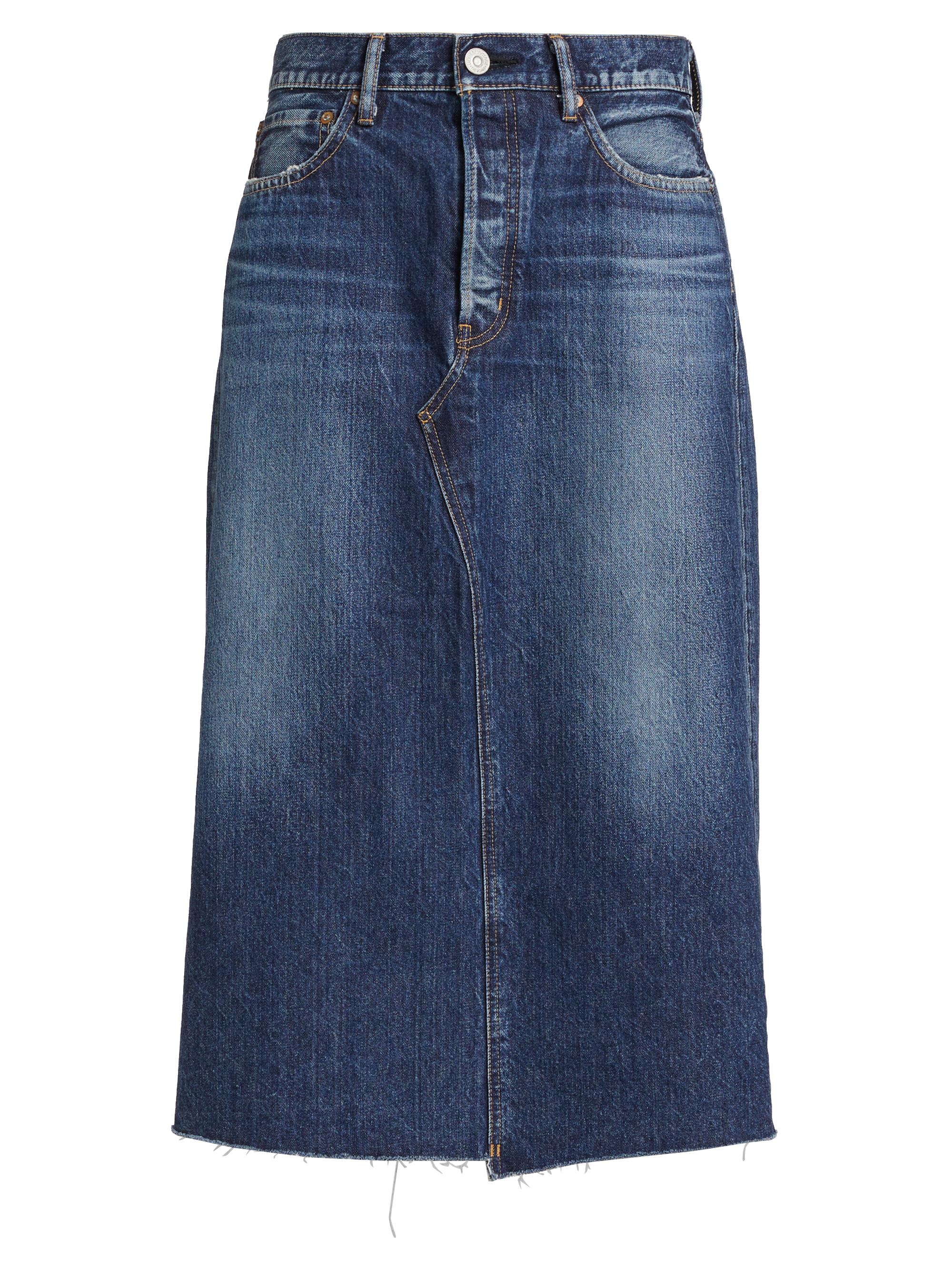 【新品・未使用】STELLA McCARTNEY/デニムスカート Stella McCartney Side-Snap Denim Midi-Skirt | Saks Fifth Avenue