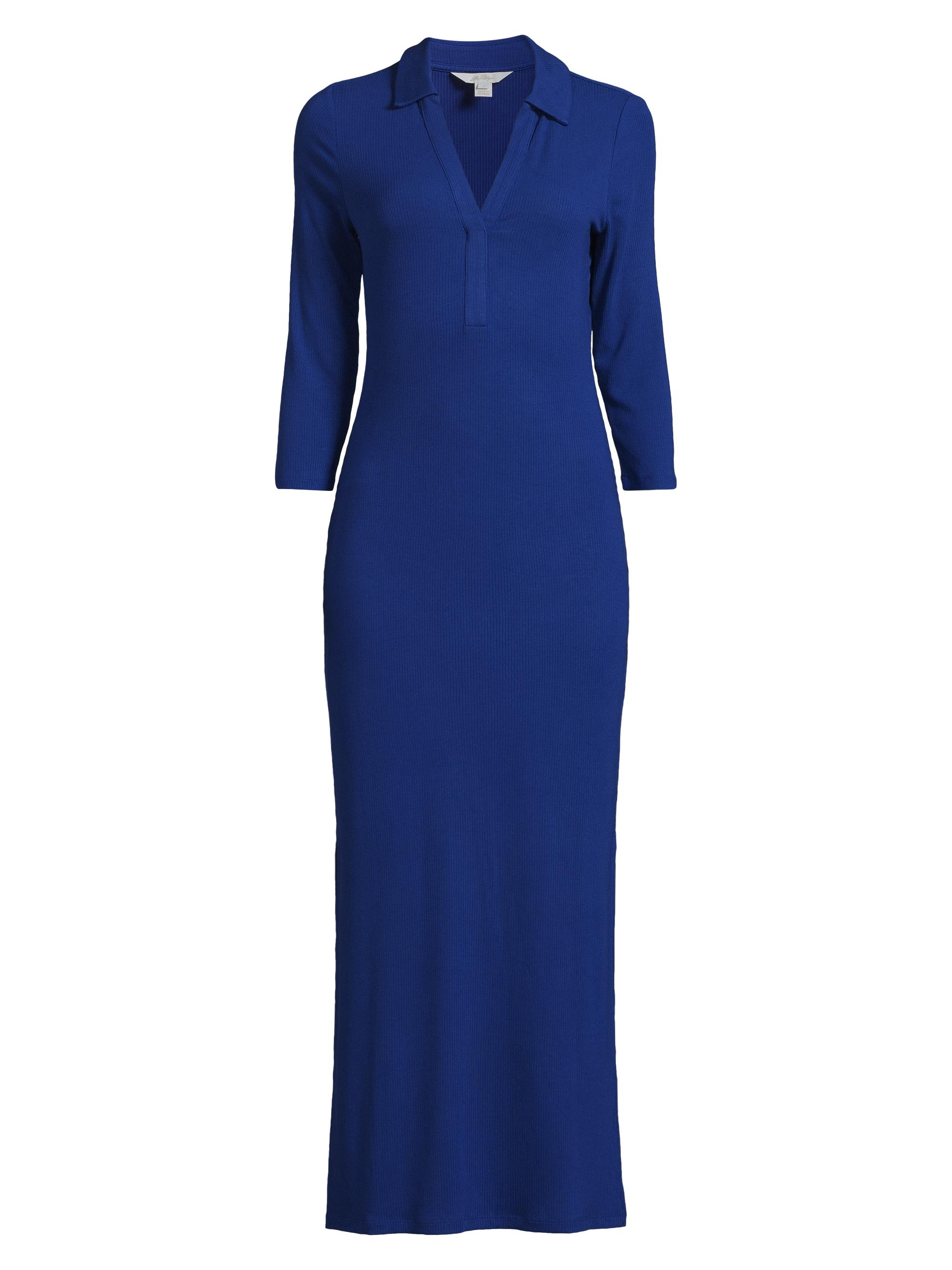 Lilly Pulitzer Women's Ulla Rib Knit Maxi Dress - Racerback Tank Dress With Shelf Bra