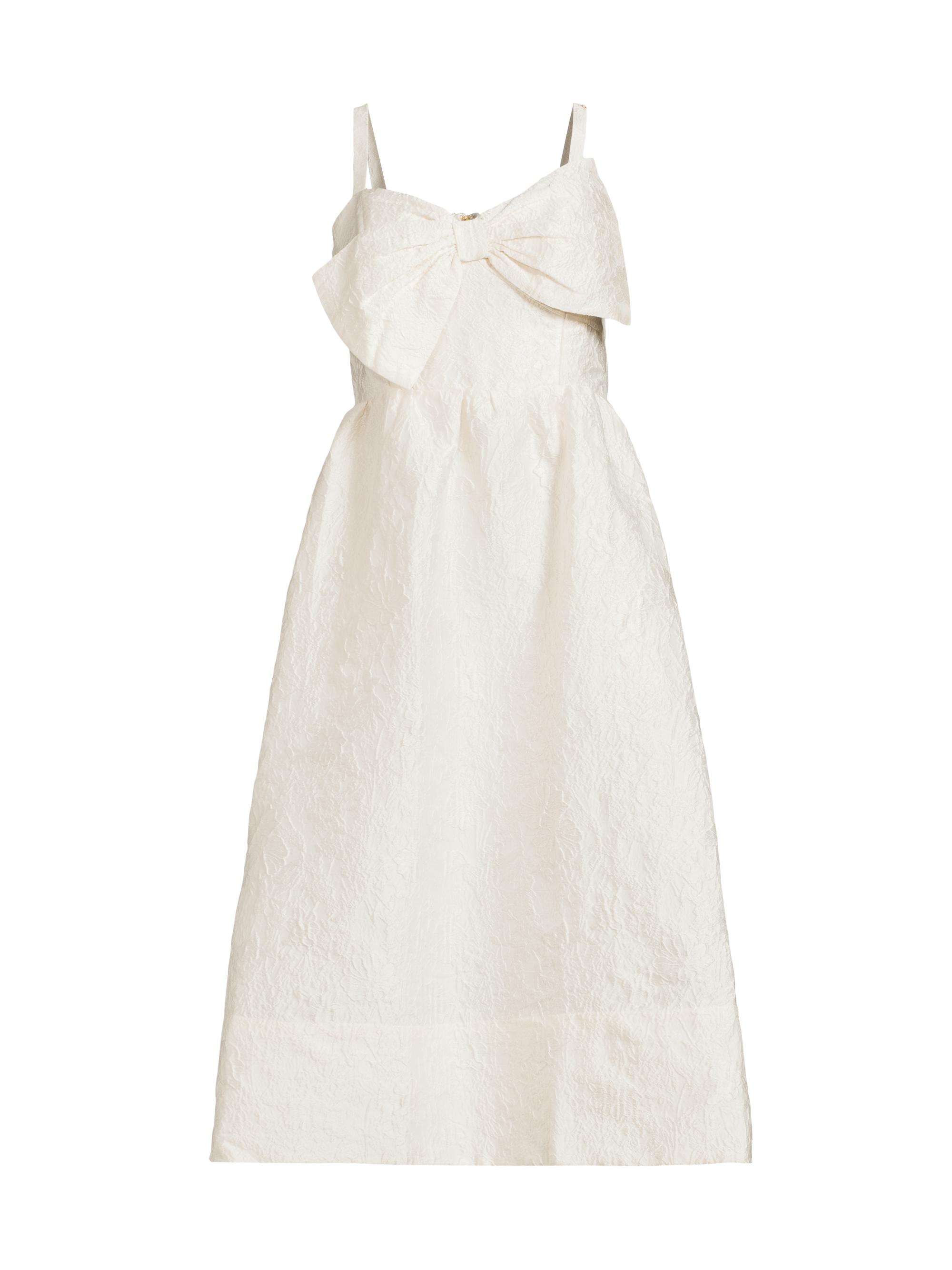 Lilly Pulitzer Women's Ellara Jacquard Bow Midi-Dress - Coconut Leaf