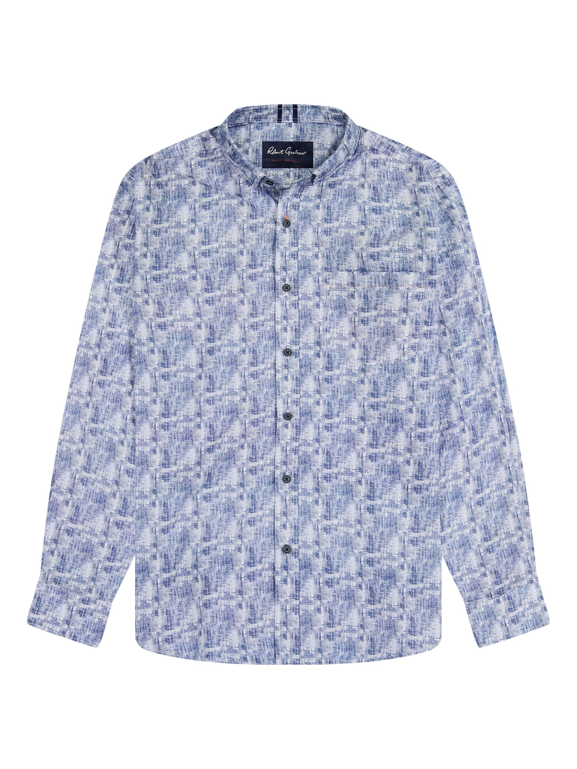 Robert Graham Men's Chastin Printed Button-Down Shirt - Blue