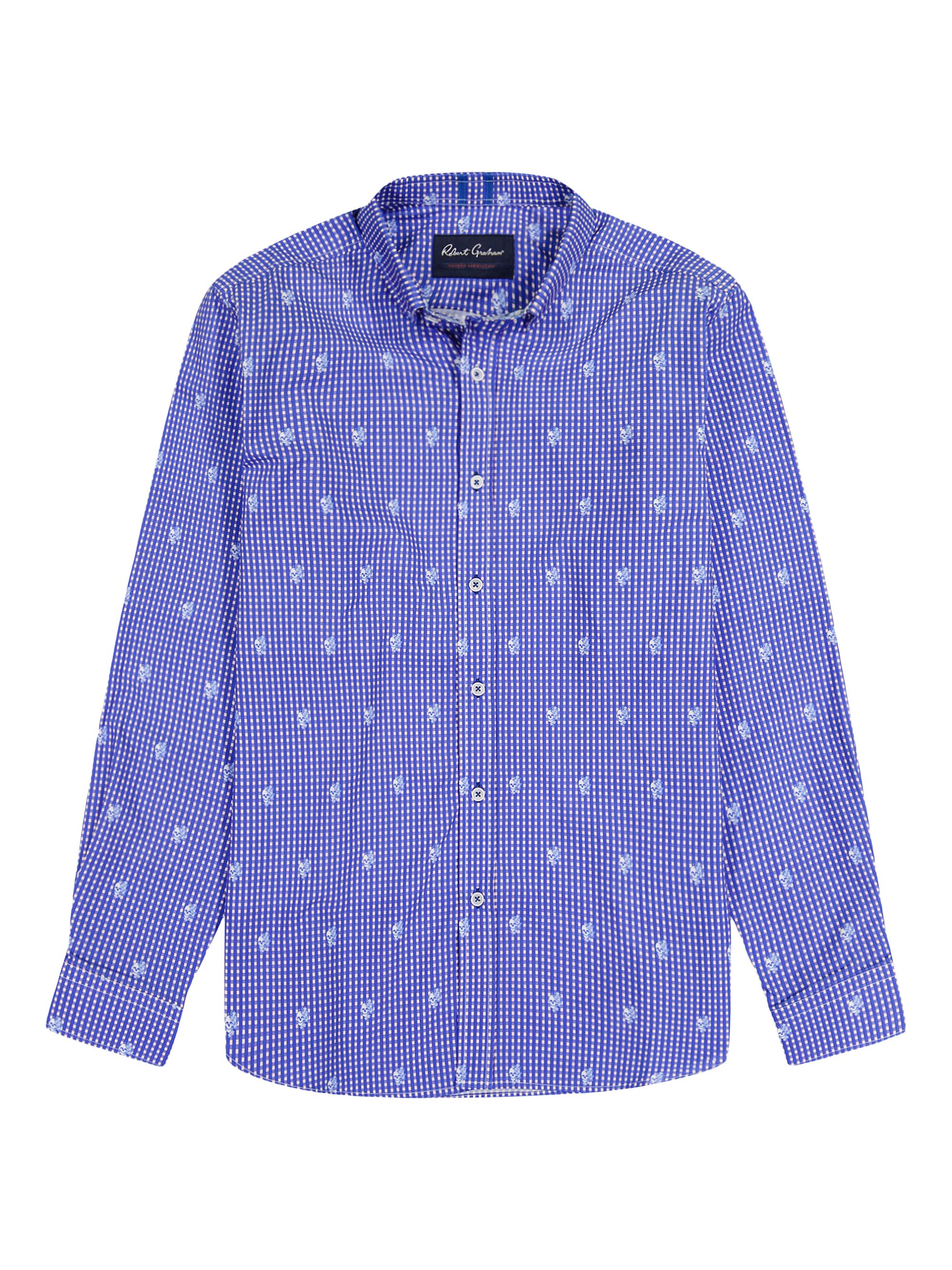 Robert Graham Men's Bryson Gingham Button-Down Shirt - Blue