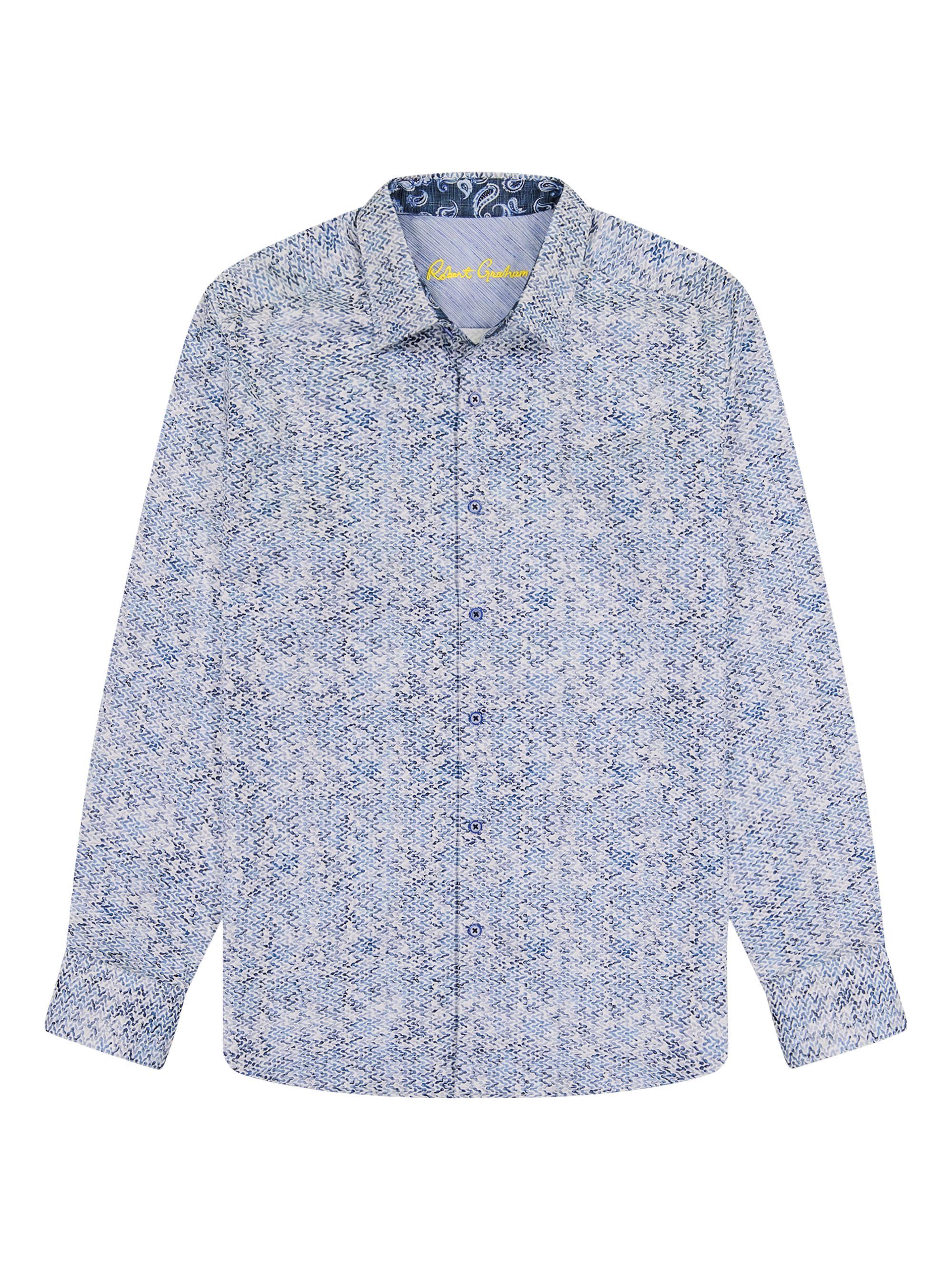 Robert Graham Men's Kaimana Stretch Button-Front Shirt - Blue