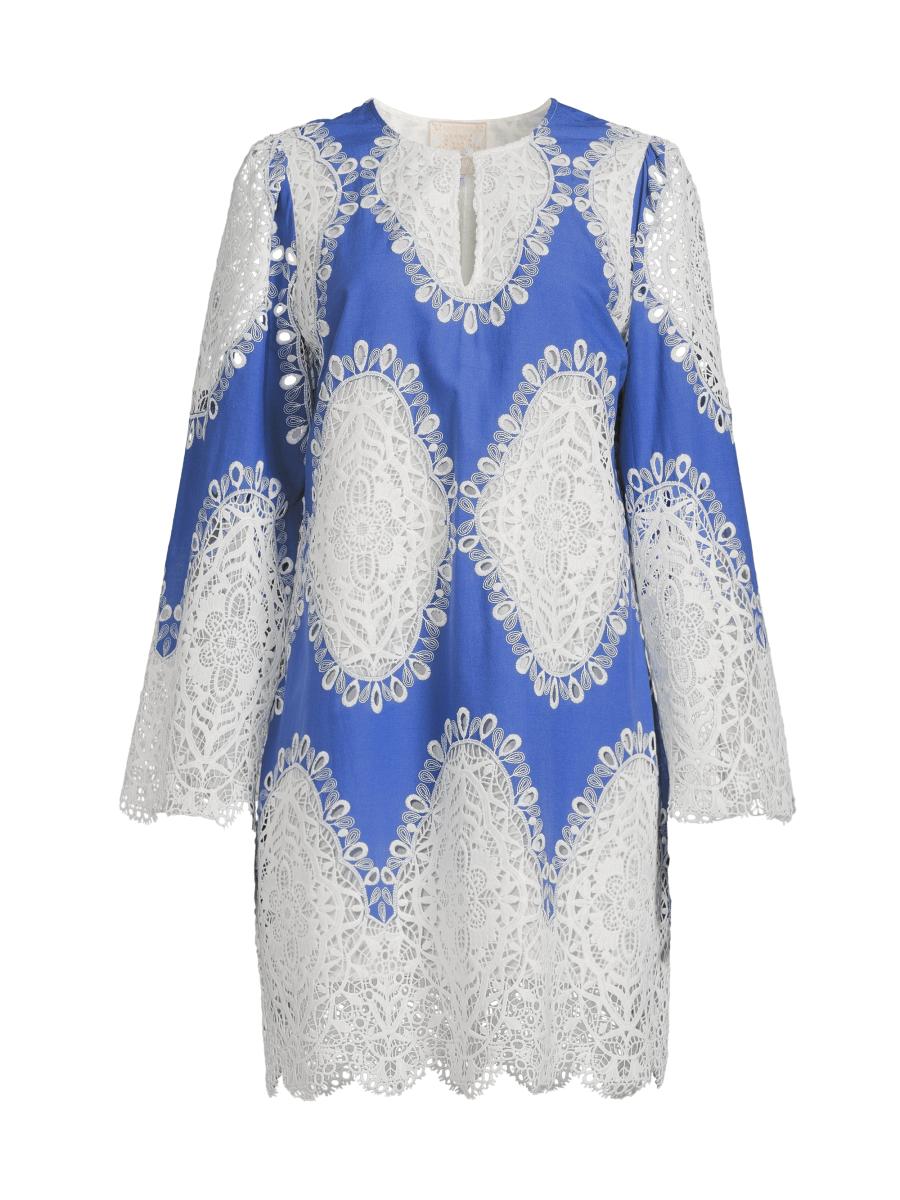 Johnny Was Elandra Cotton & Lace Shift Dress | Saks Fifth Avenue