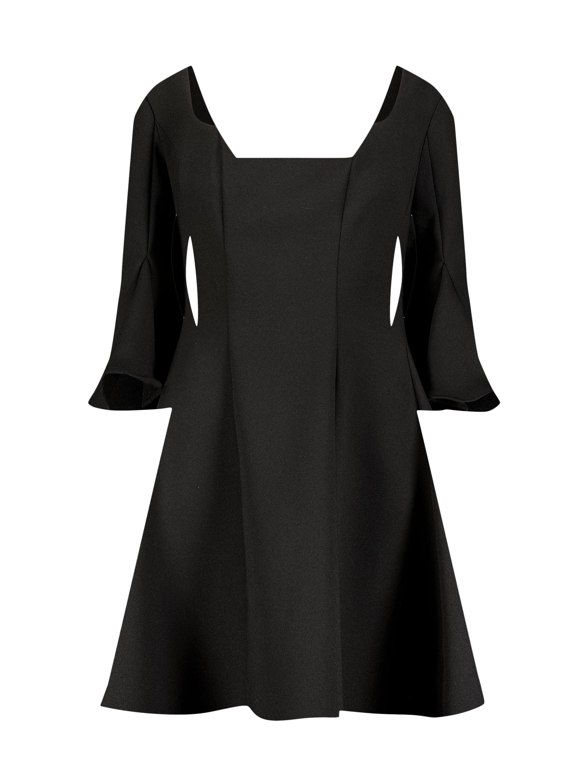 Mac Duggal Women's Crepe Godet-Seamed Minidress - Black