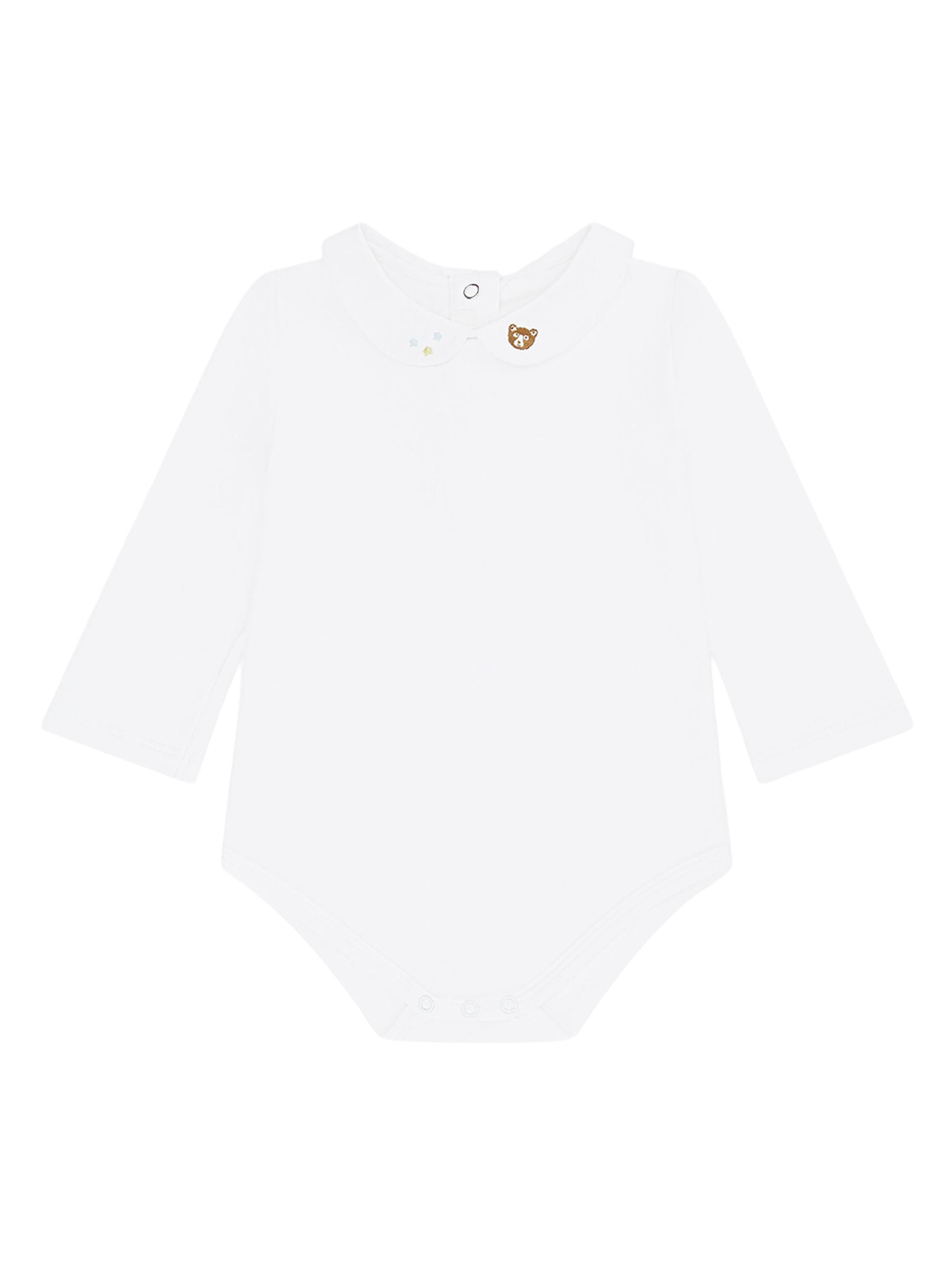 Marie-Chantal Baby's Little Bear Embroidered Bodysuit - White 24 Months