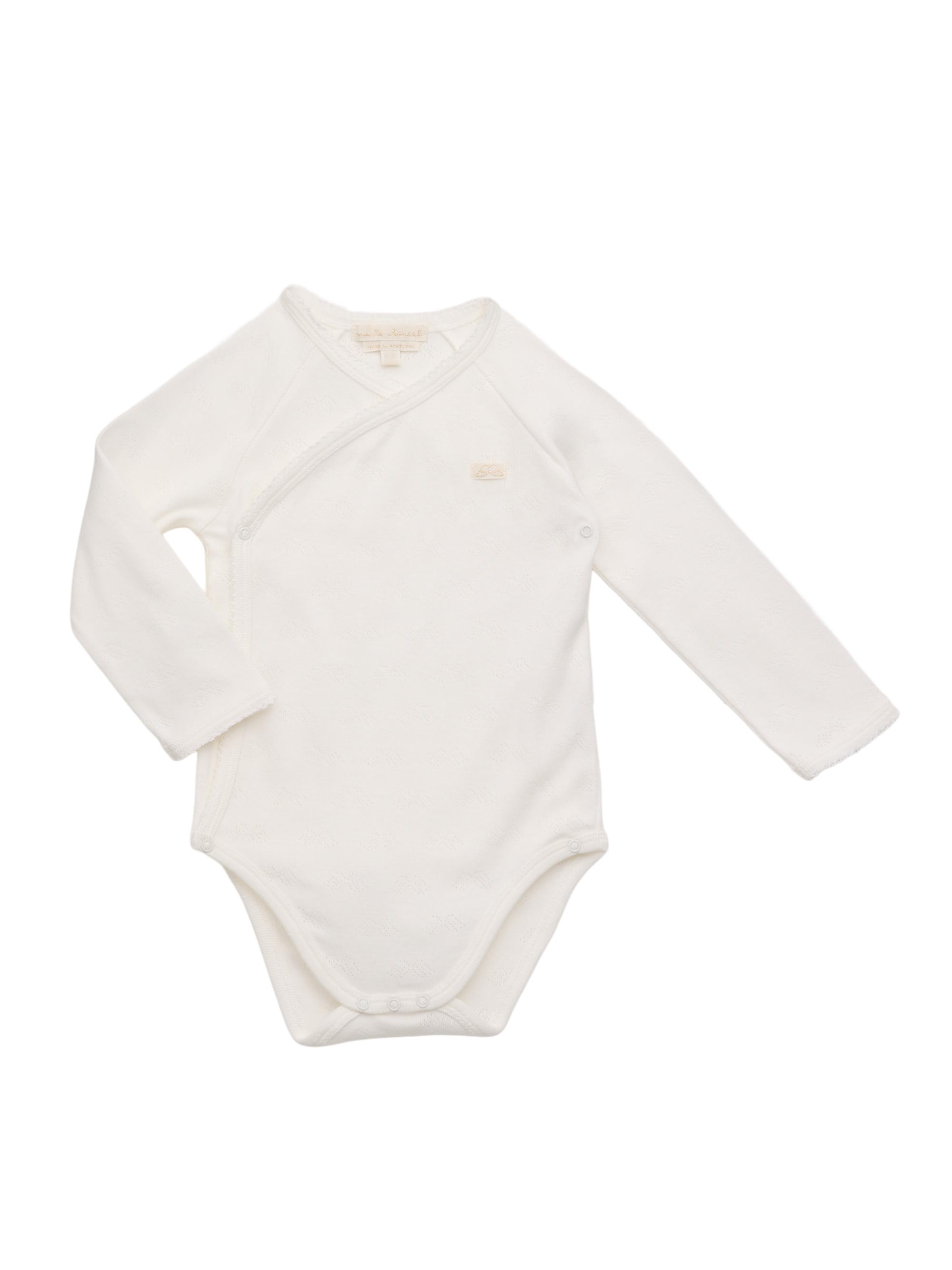 Marie-Chantal Baby's Pointelle Cotton Bodysuit - White 18 Months