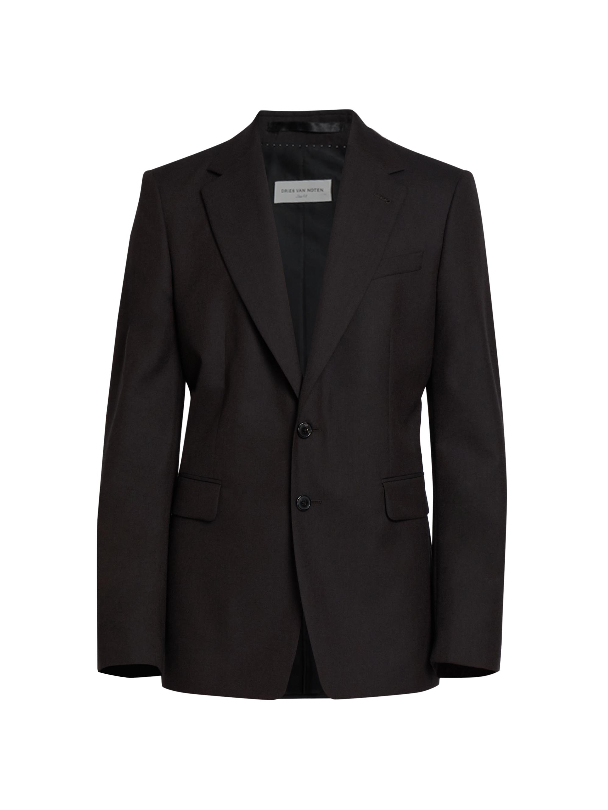 Dries Van Noten Men's Blaine Wool Single-Breasted Jacket - Dark Brown