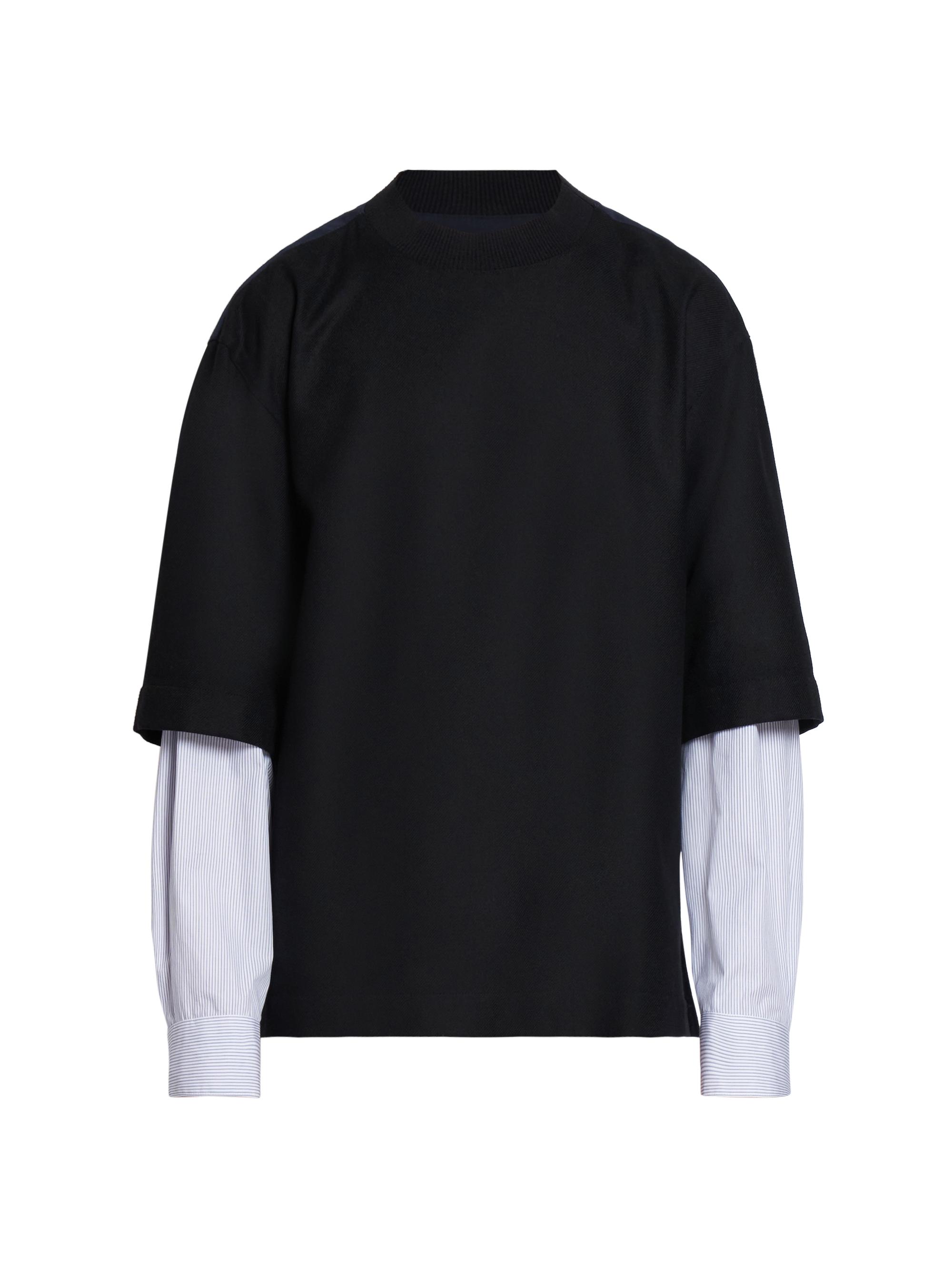Dries Van Noten Men's Corrow Layered Colorblocked Shirt - Black