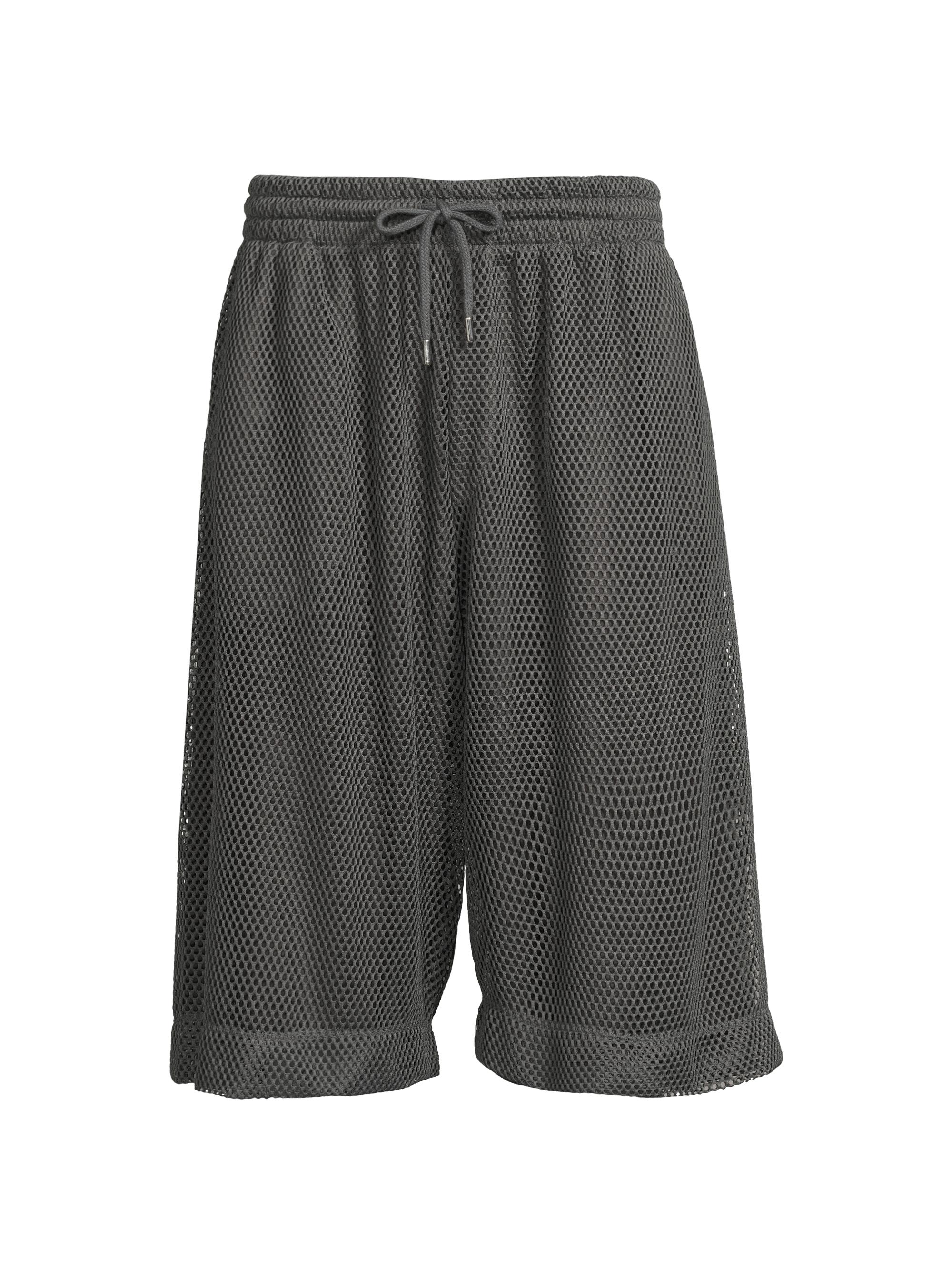 Dries Van Noten Men's Hemen Mesh Shorts - Steel