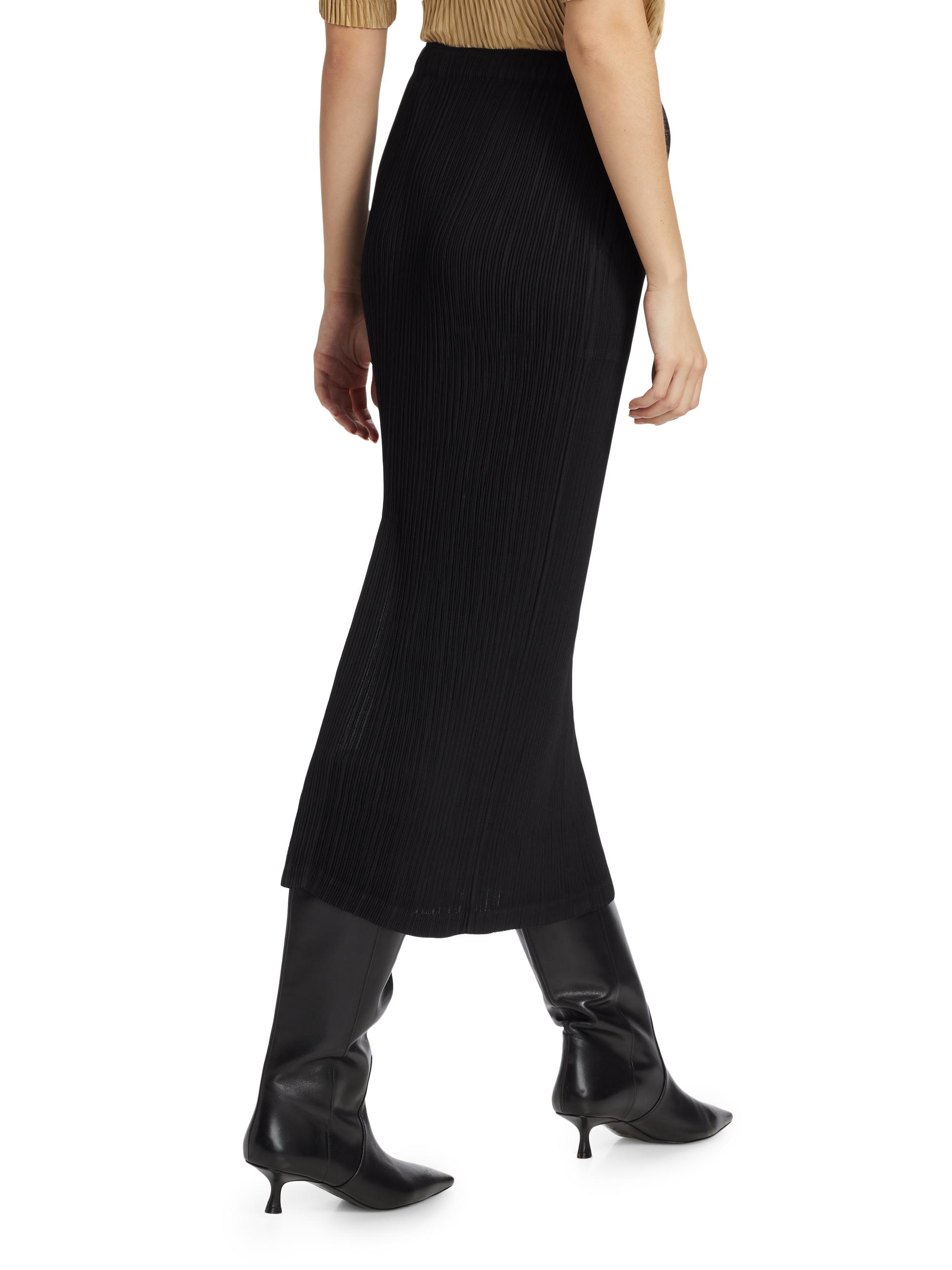 Issey Miyake Hatching Pleats Midi-Skirt | Saks Fifth Avenue