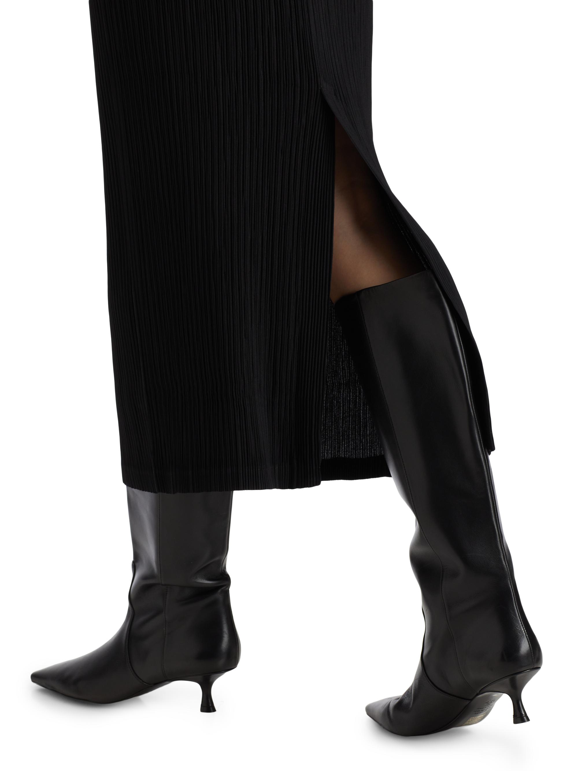 Issey Miyake Hatching Pleats Midi-Skirt | Saks Fifth Avenue