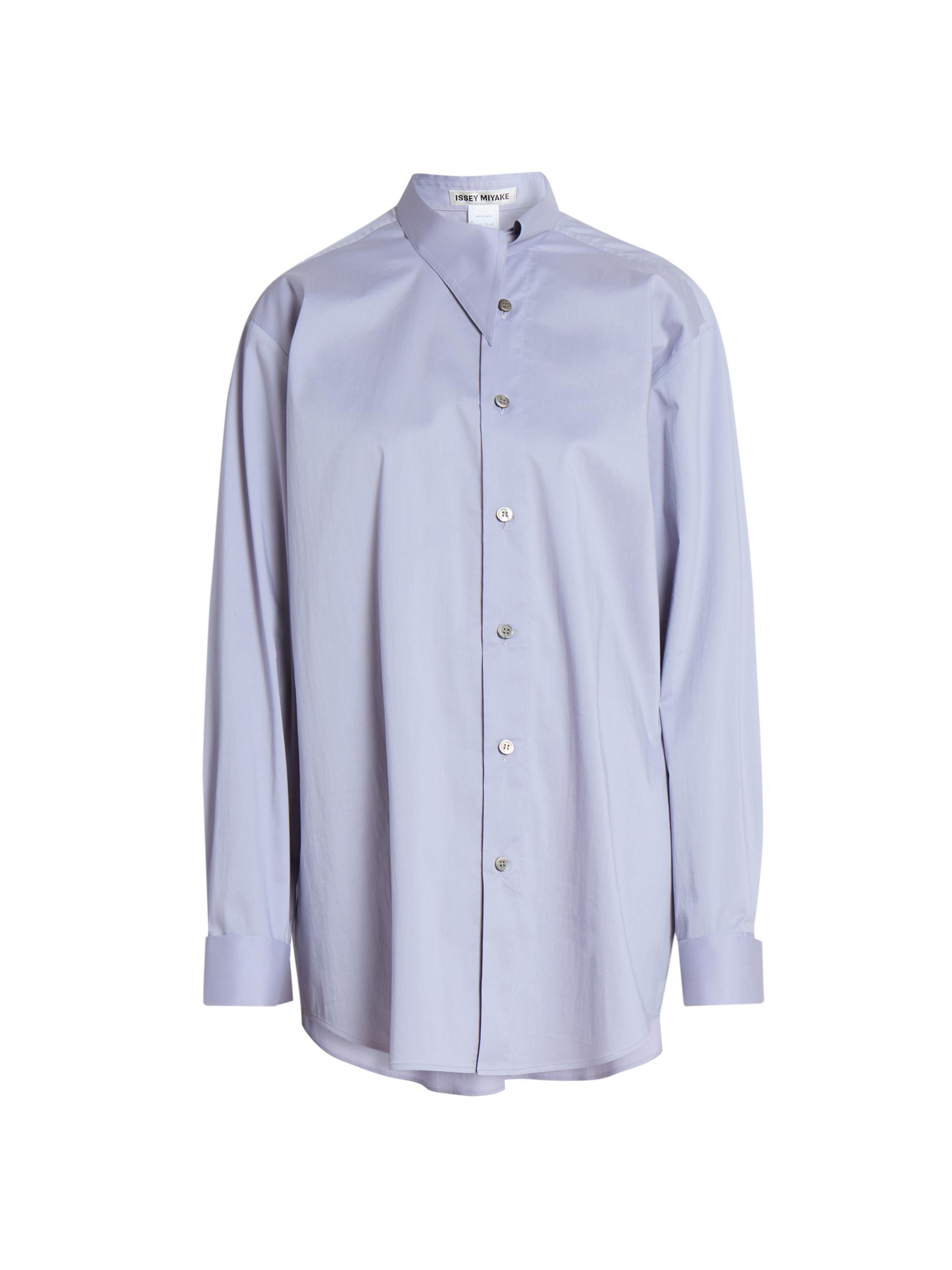 Issey Miyake Women's What Has Always Been Minutiae Shirt - Asagao Purple