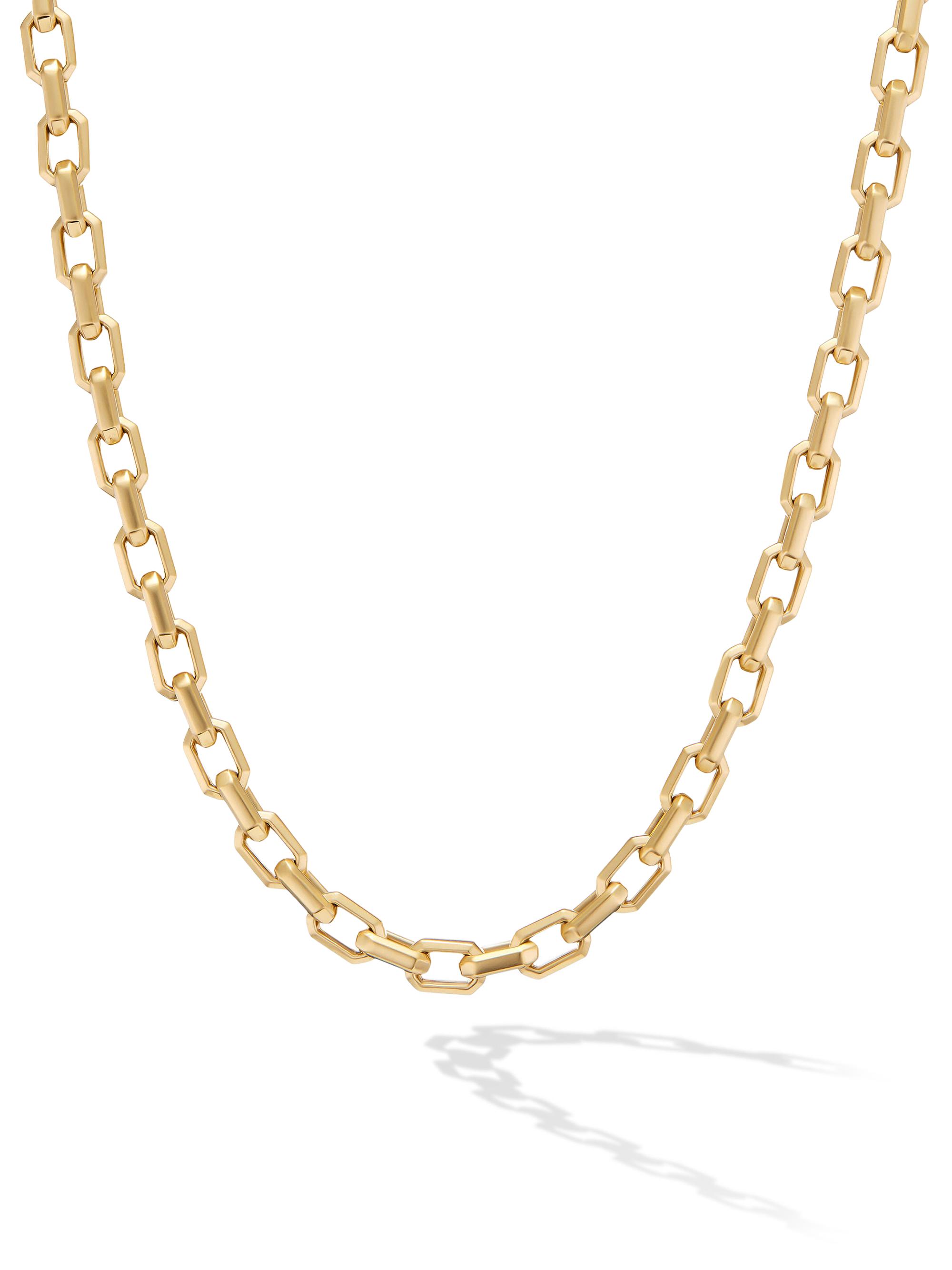David Yurman Men's Streamline Heirloom Chain Link Necklace in 18K Yellow Gold, 5.5MM - Gold