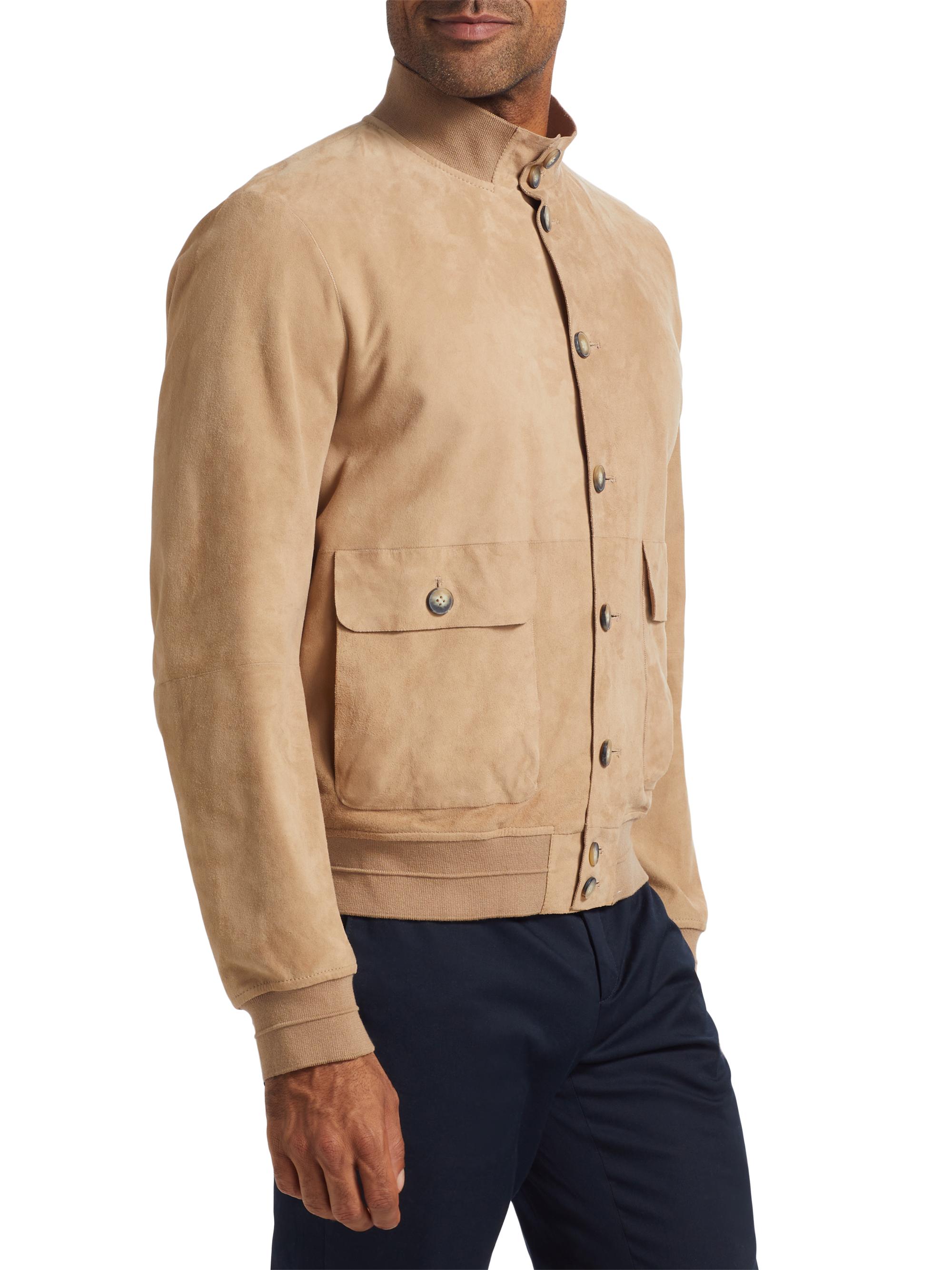 Saks Fifth Avenue Suede Button-Front Jacket | Saks Fifth Avenue