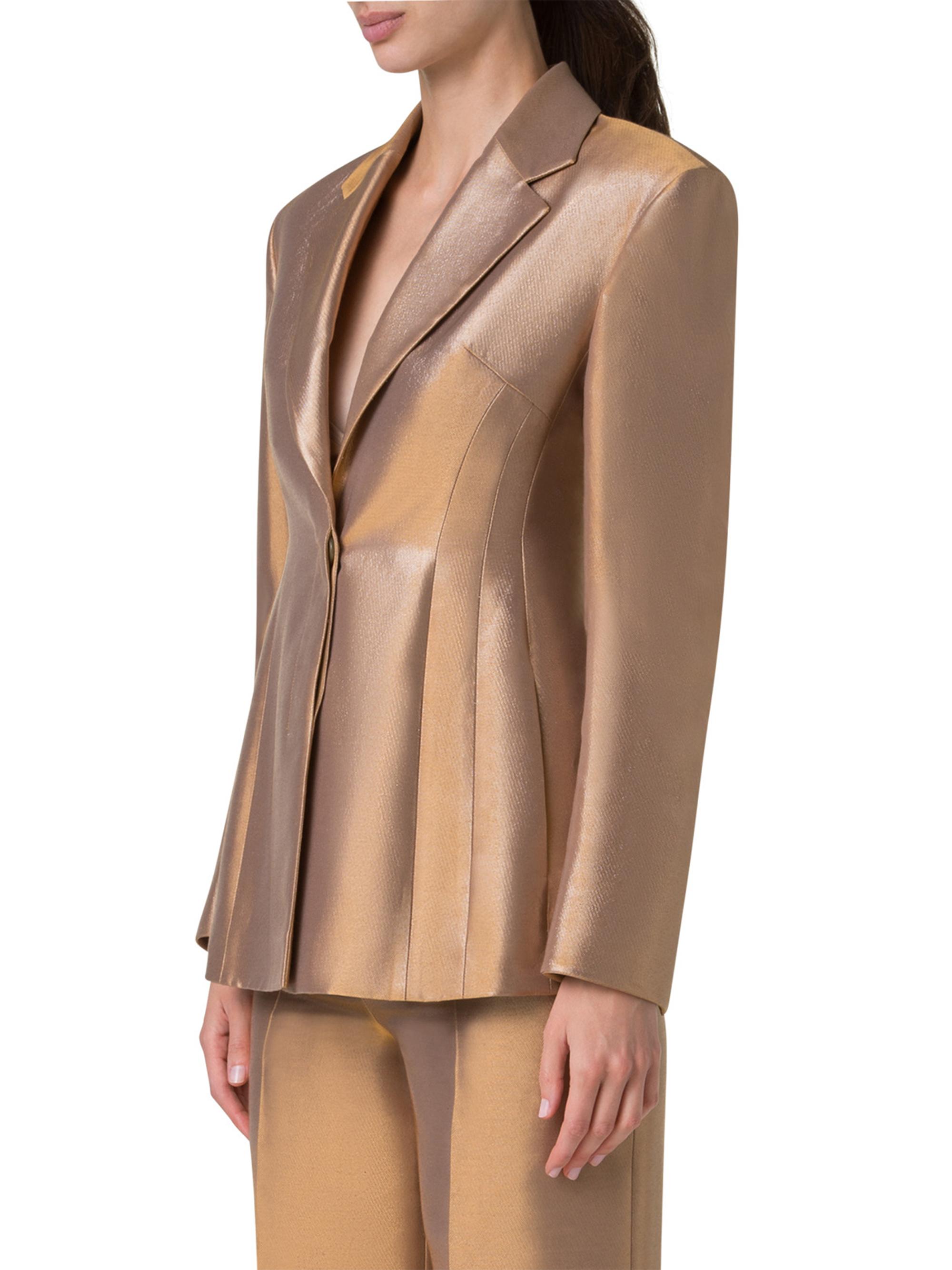 Akris Walker Metallic Single-Breasted Blazer | Saks Fifth Avenue