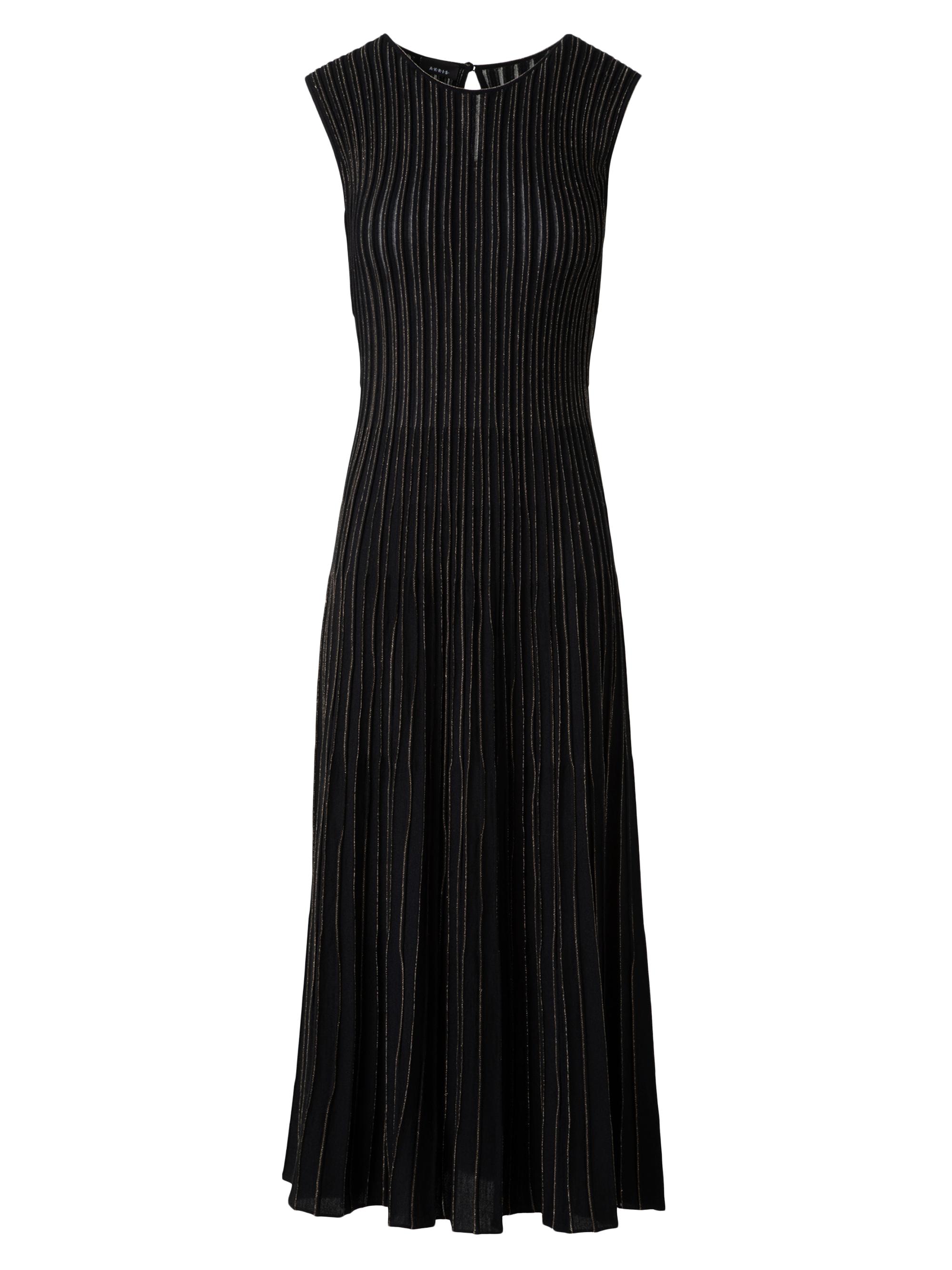 Akris Metallic Rib-Knit Sleeveless Midi-Dress | Saks Fifth Avenue