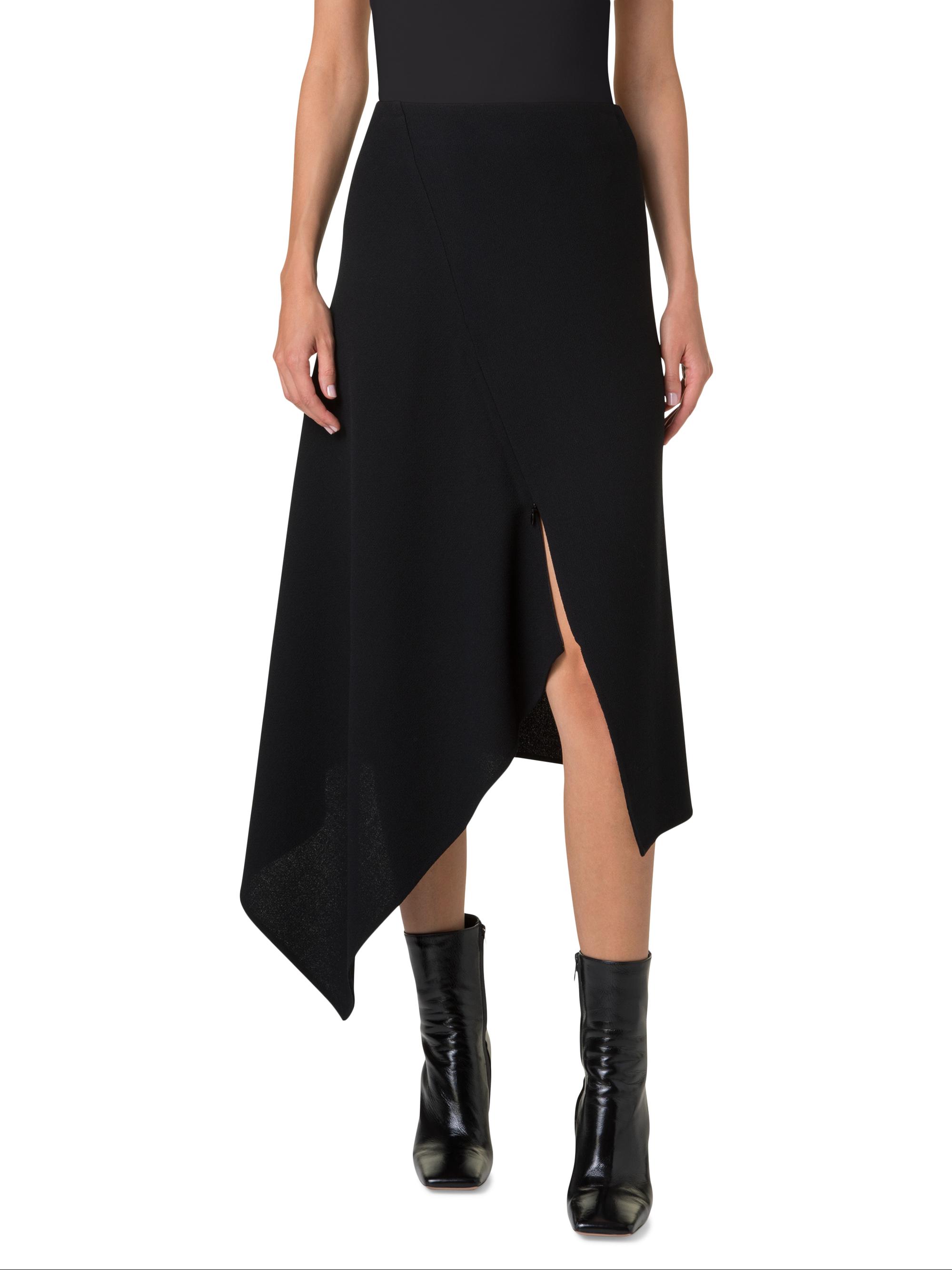Akris Neoprene Asymmetric Midi-Skirt | Saks Fifth Avenue
