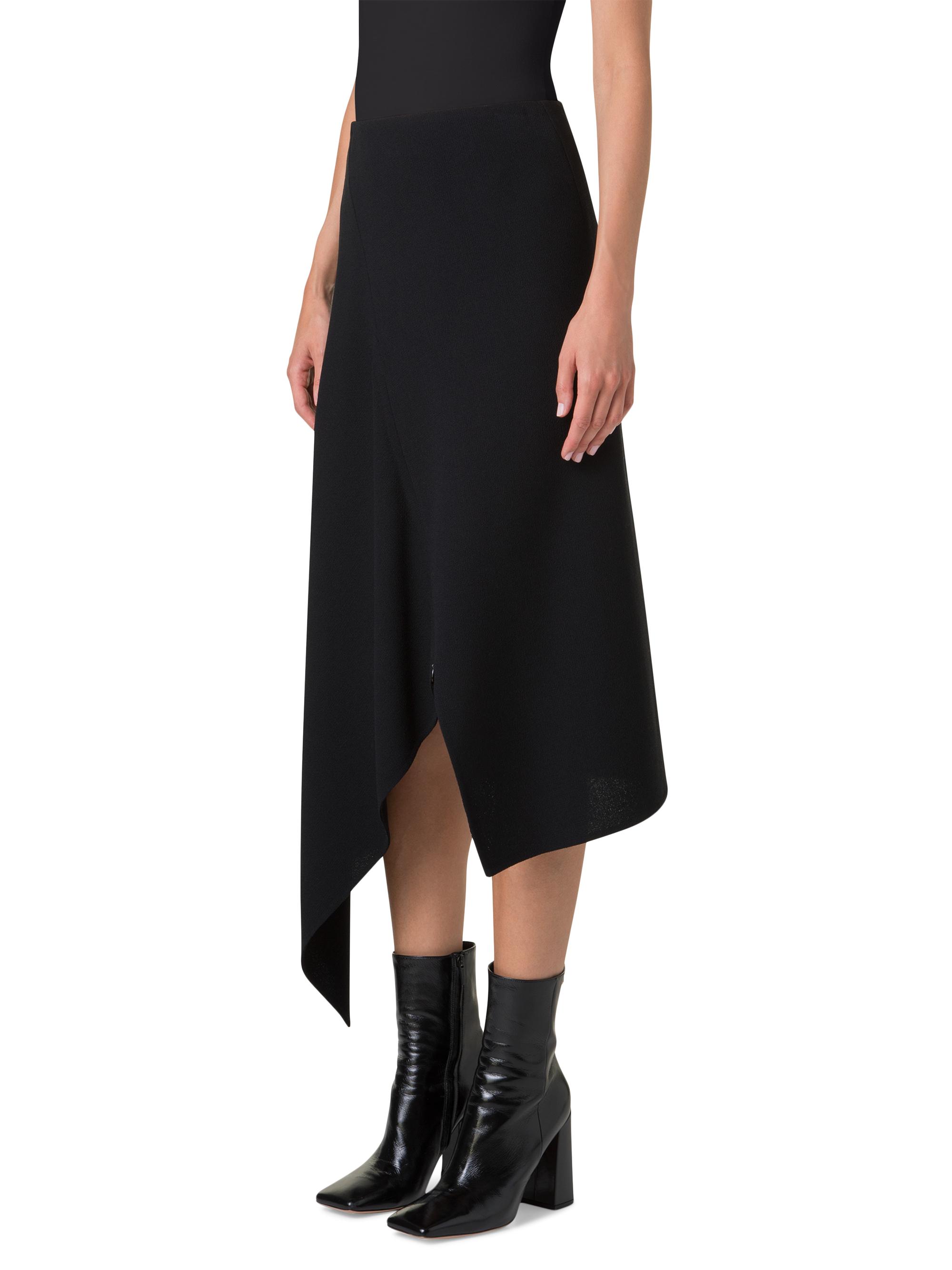 Akris Neoprene Asymmetric Midi-Skirt | Saks Fifth Avenue