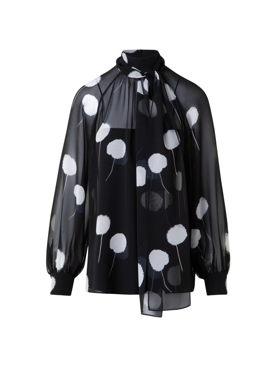 新品Silky jacquard blouseエクリュ Bluelea Silky Jacquard Blouse エクリュ 新品未使用