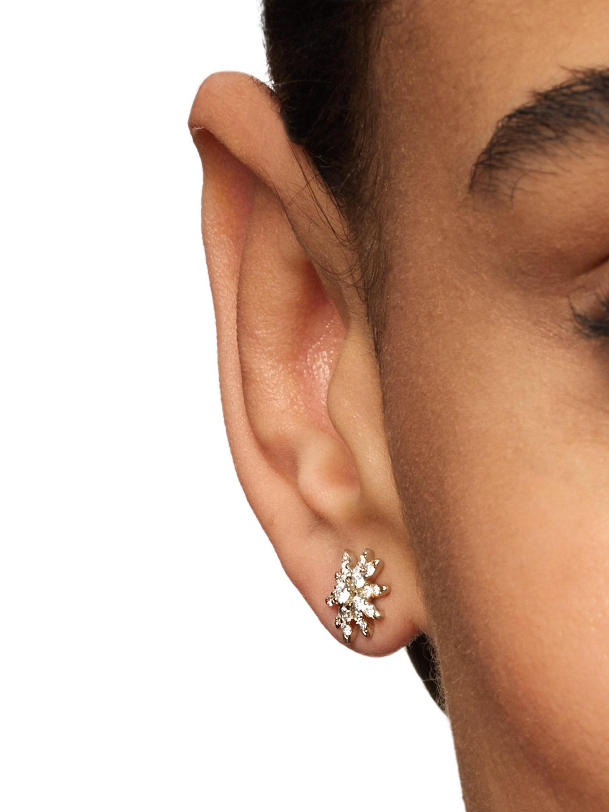 Star Hoop David Yurman Starburst Double Drop Earrings David Yurman - Main Image