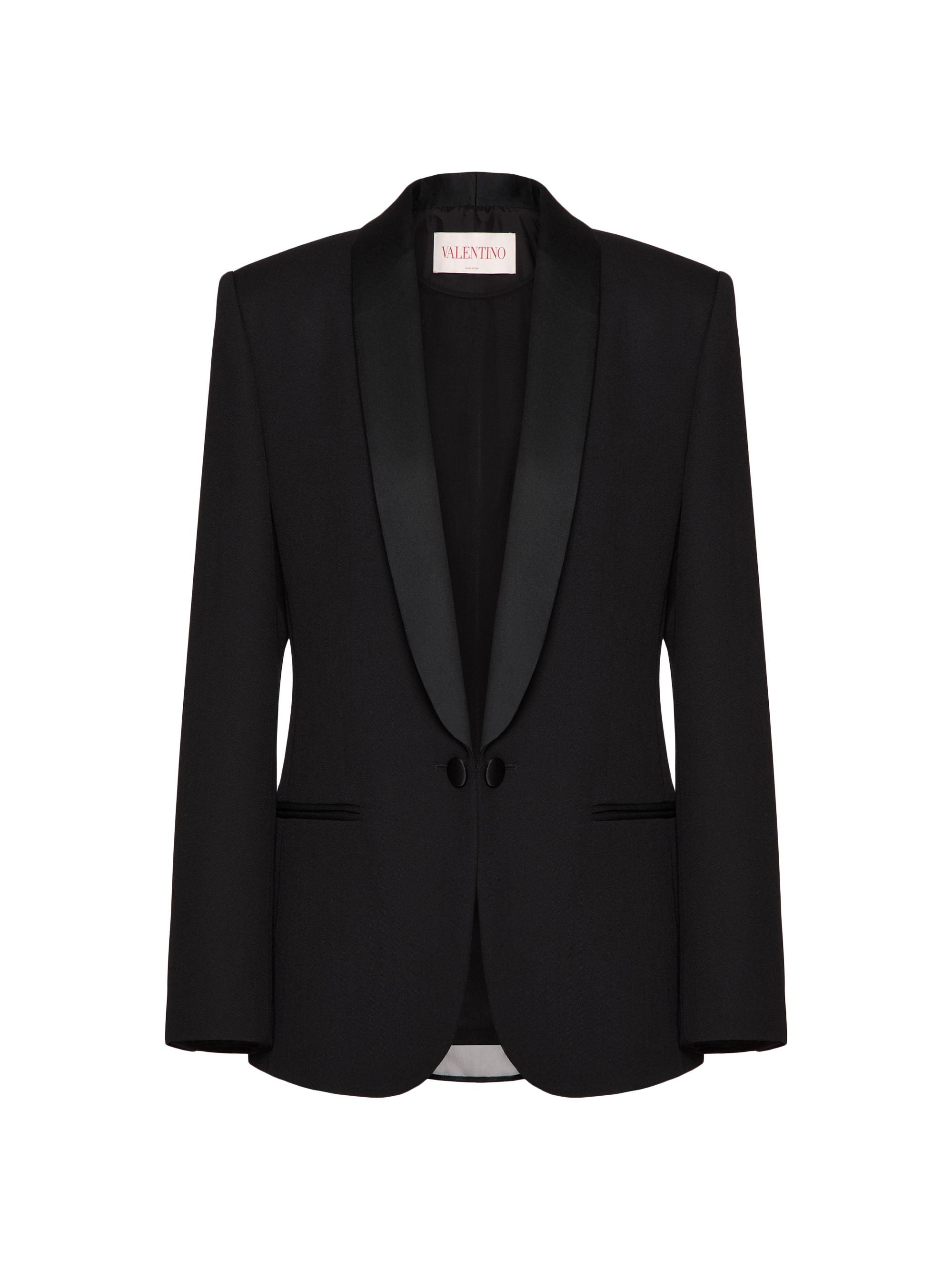 Valentino Garavani Women's Jacket in Fluid Cavallery Wool - Black