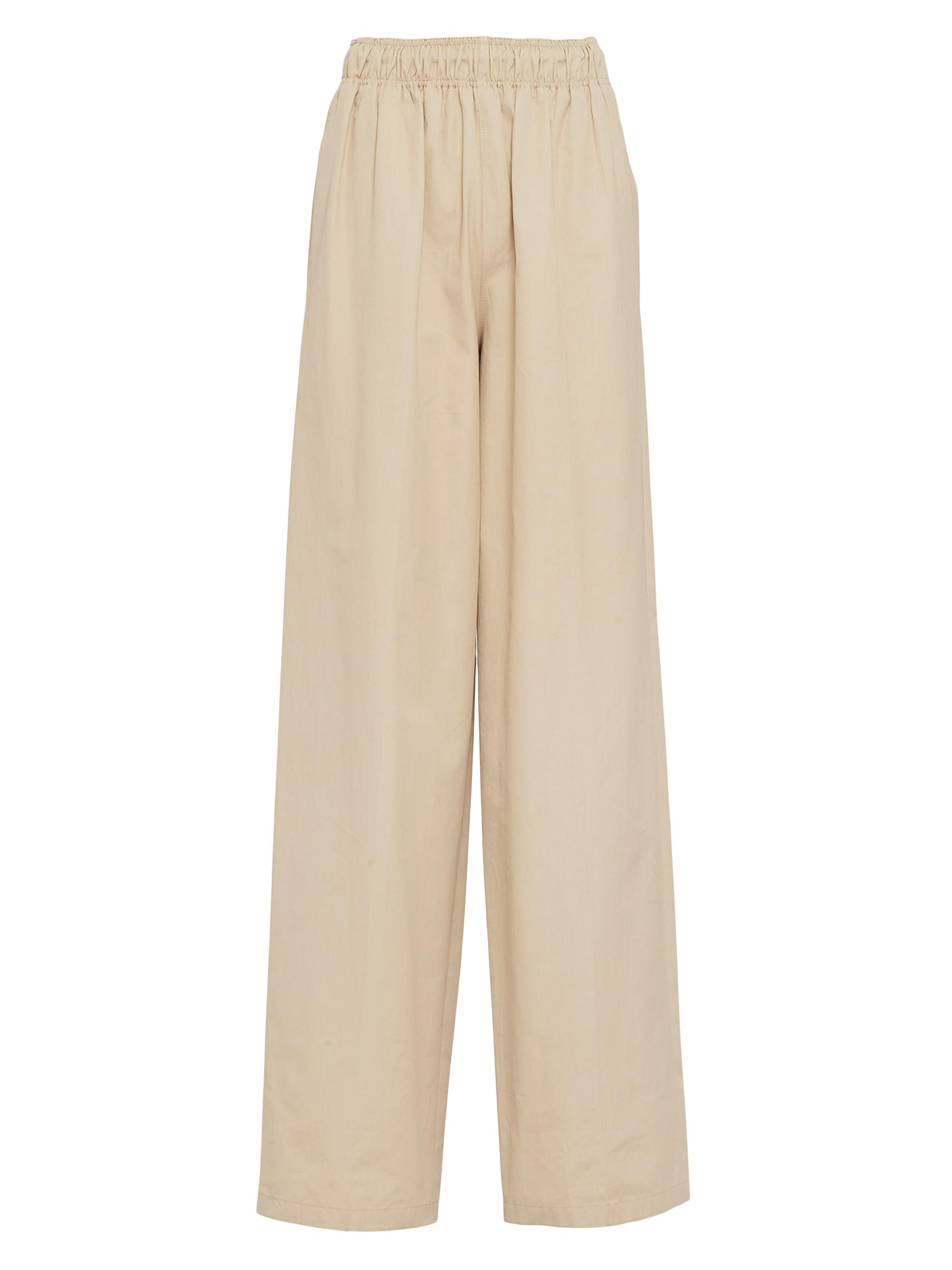 Prada Women's Poplin Pants - Beige Khaki