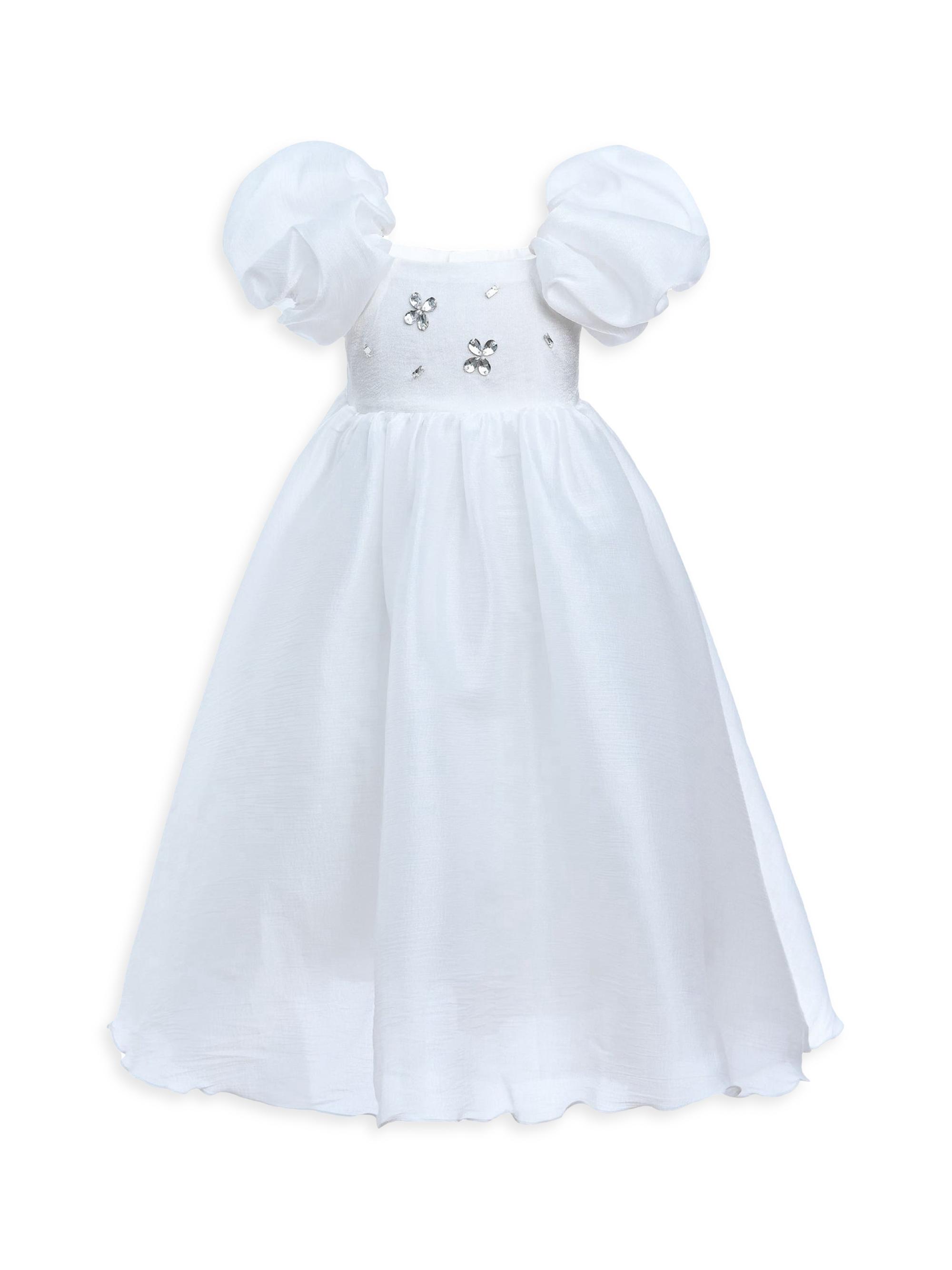 Tulleen Little Girl's & Girl's Janelle Dress - White