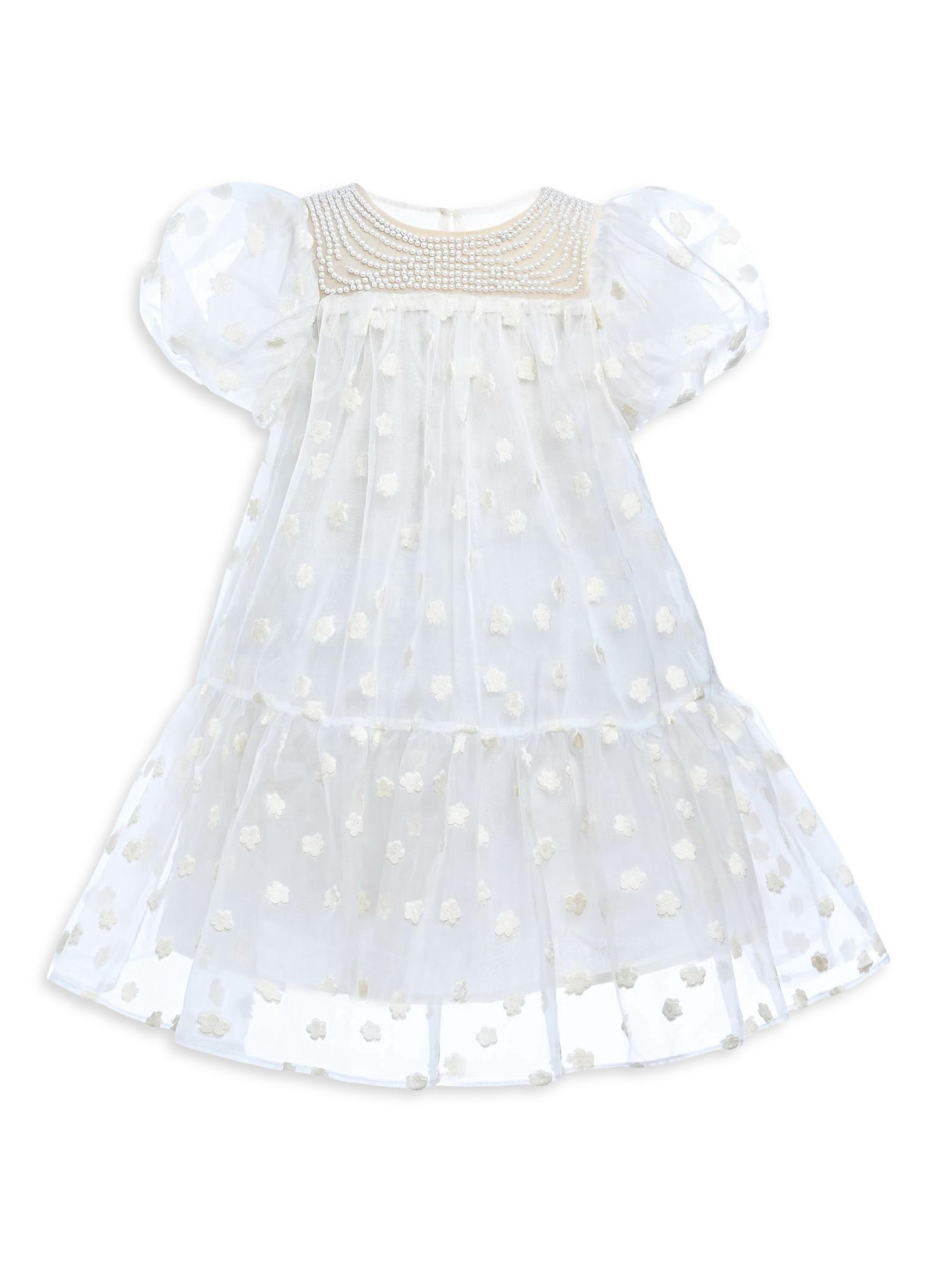 Tulleen Little Girl's & Girl's Perivale Dress - White