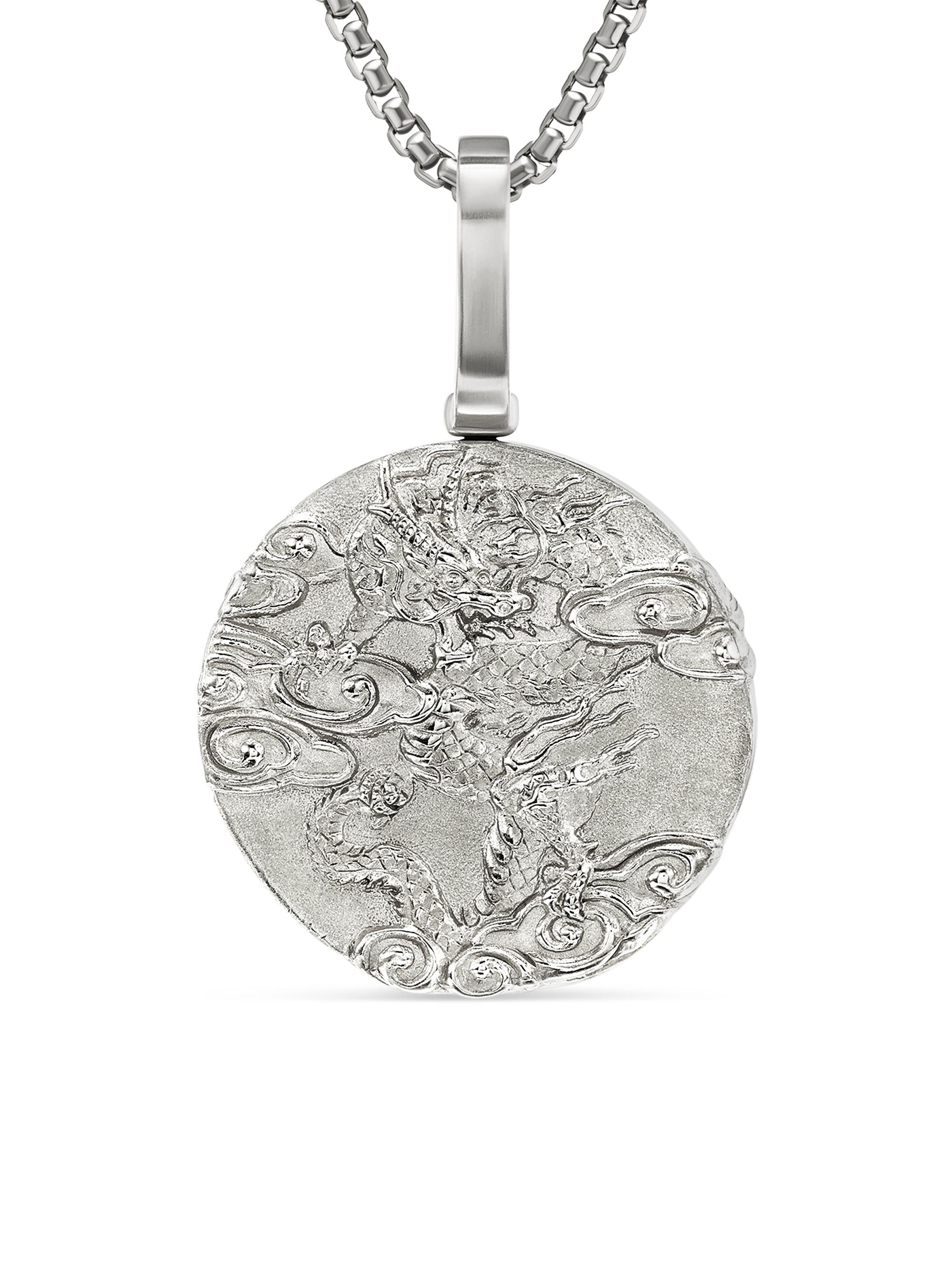 David Yurman Men's Dragon Amulet in Sterling Silver - Silver