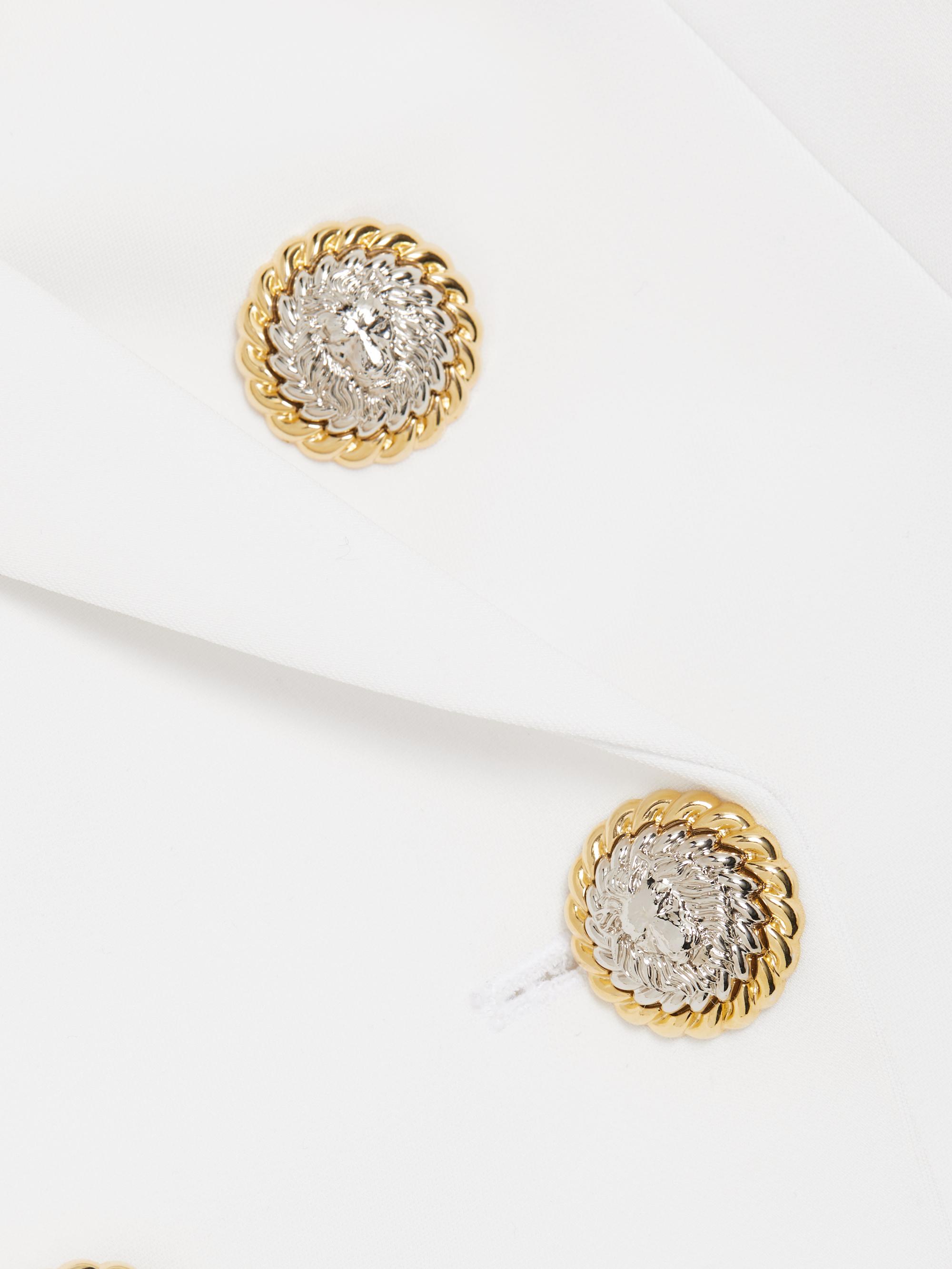 値下げ！BALMAIN ベージュ レザージャケット L.L. Balmain Crepe Double-Breasted Jacket | Saks Fifth Avenue