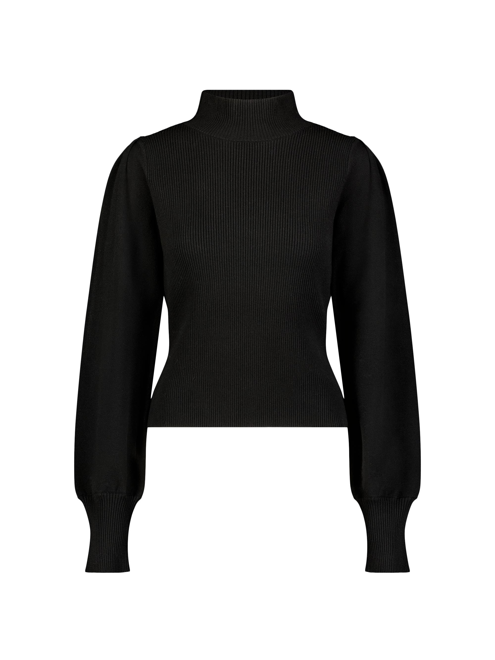 Mac Duggal Women's Ribbed Balloon-Sleeve Top - Ecru