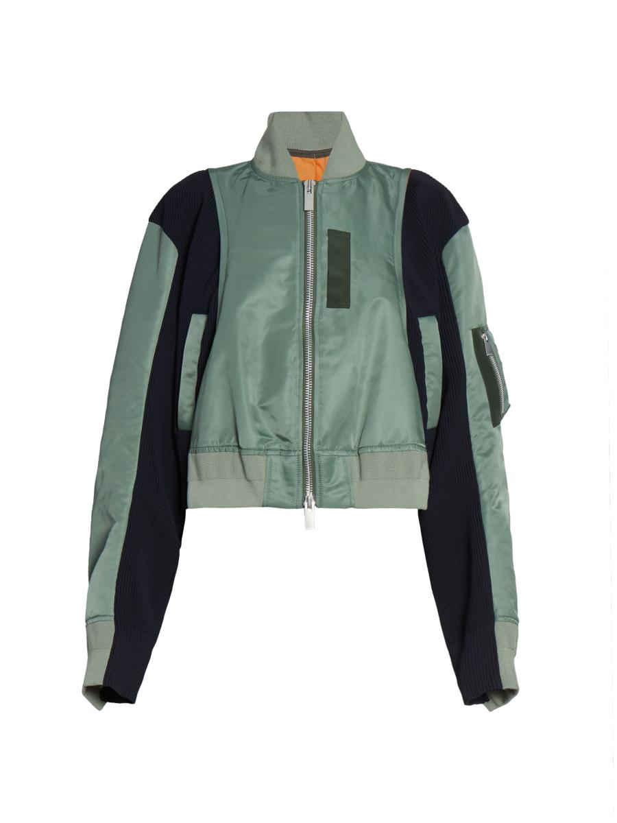 ジャケット・アウター Sacai 22aw knit bomber jacket Sacai 22aw knit bomber jacket