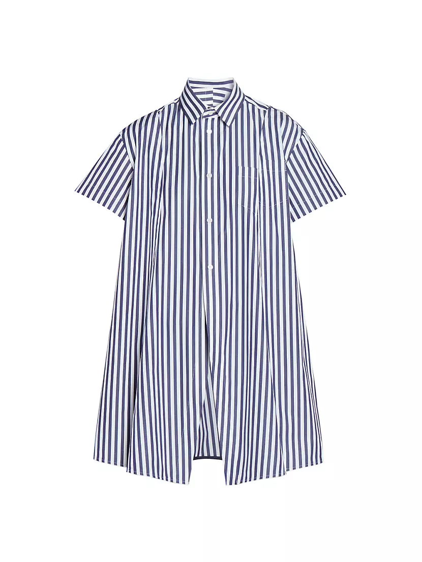 Shop Sacai Striped Cotton Poplin Shirt | Saks Fifth Avenue Shop Sacai Striped Cotton Poplin Shirt | Saks Fifth Avenue