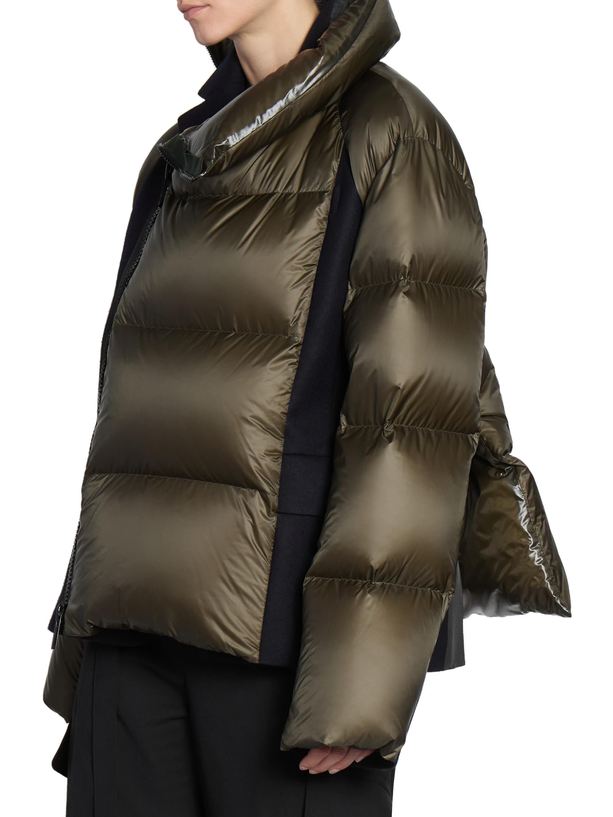 Shop Sacai Wool Melton & Padded Jacket | Saks Fifth Avenue