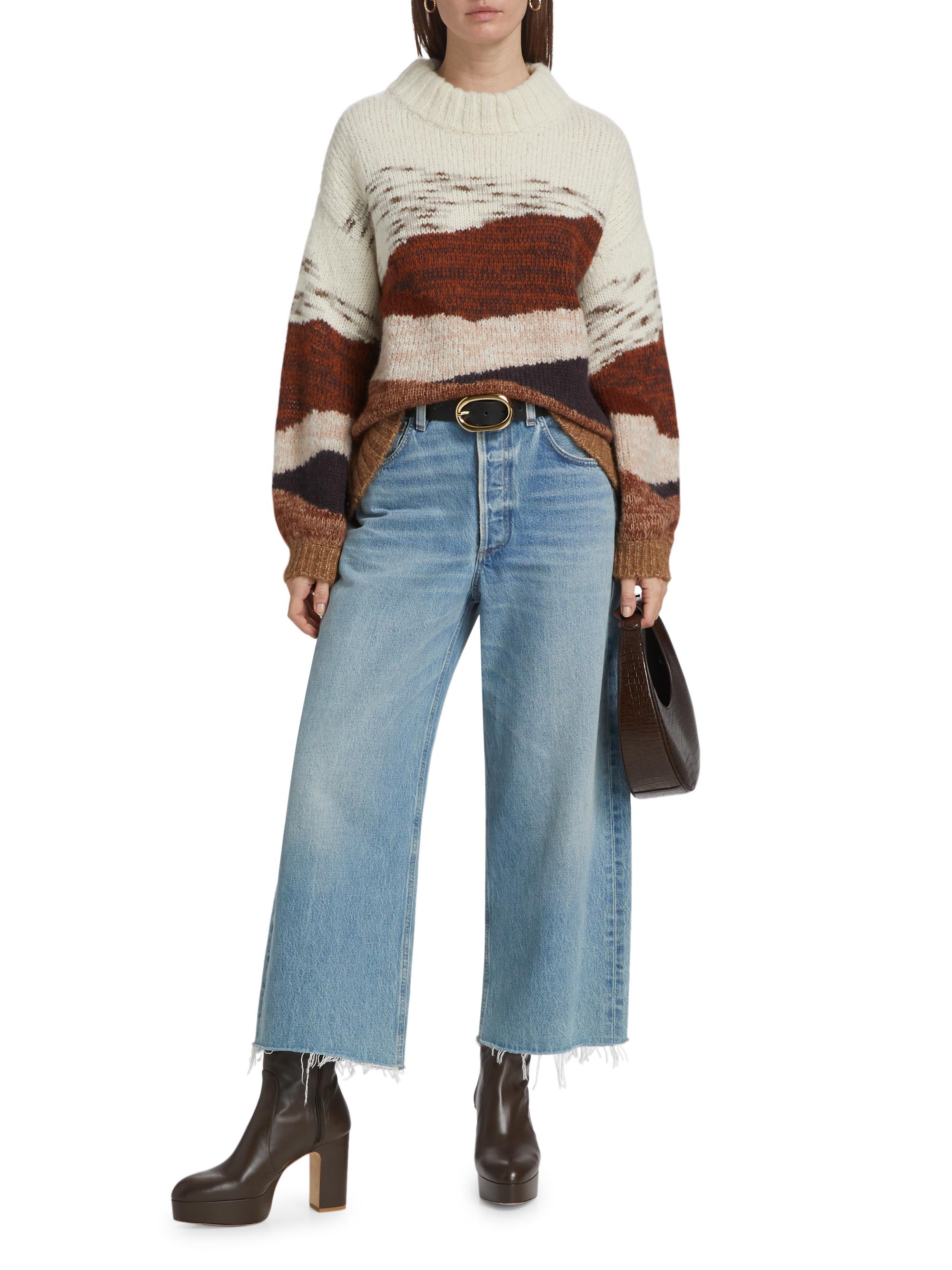 Citizens of Humanity Ayla Denim Raw-Hem Crop Jeans | Saks Fifth Avenue