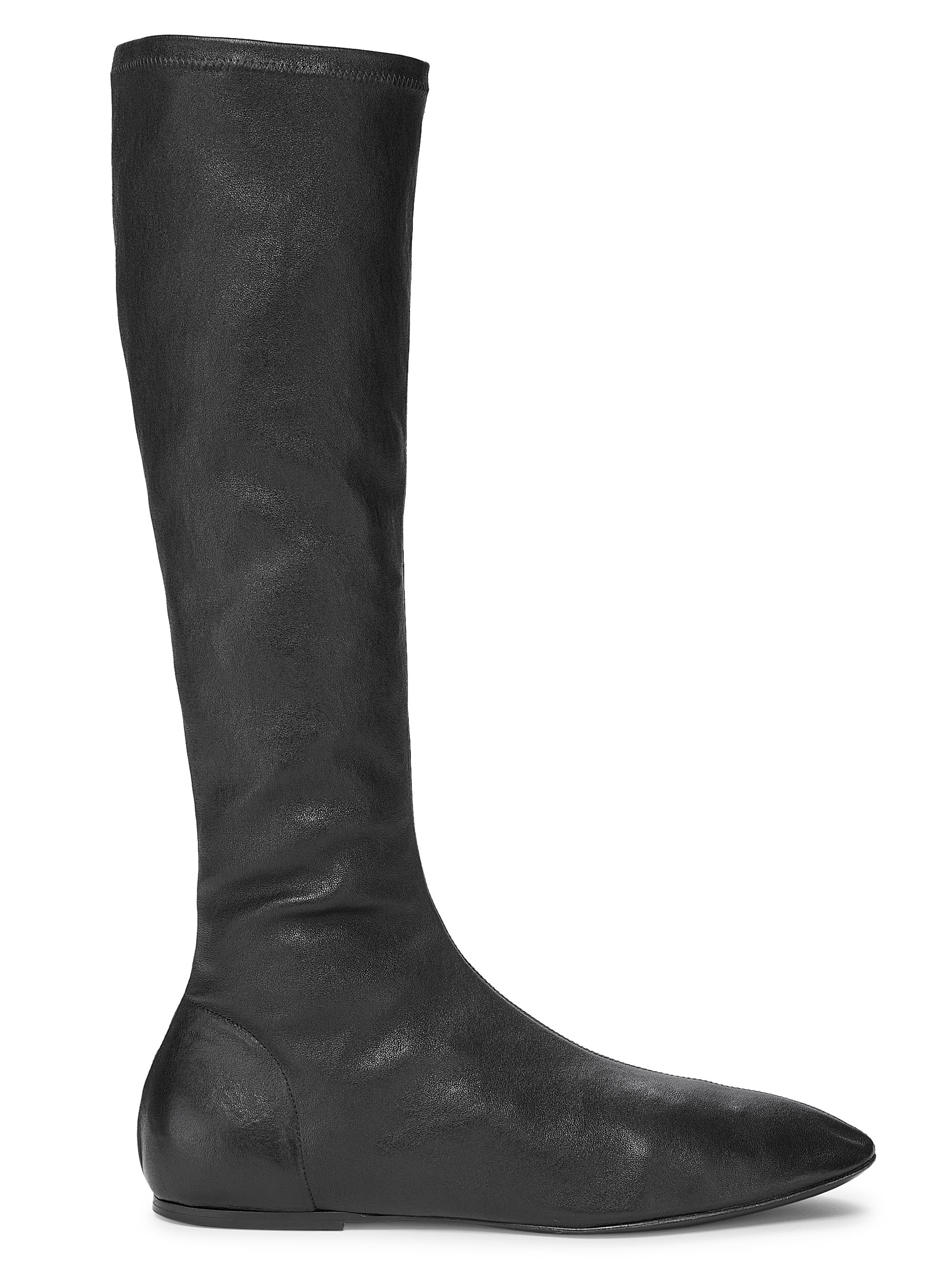 Co Women's Stretch-Leather Knee-High Boots - Black