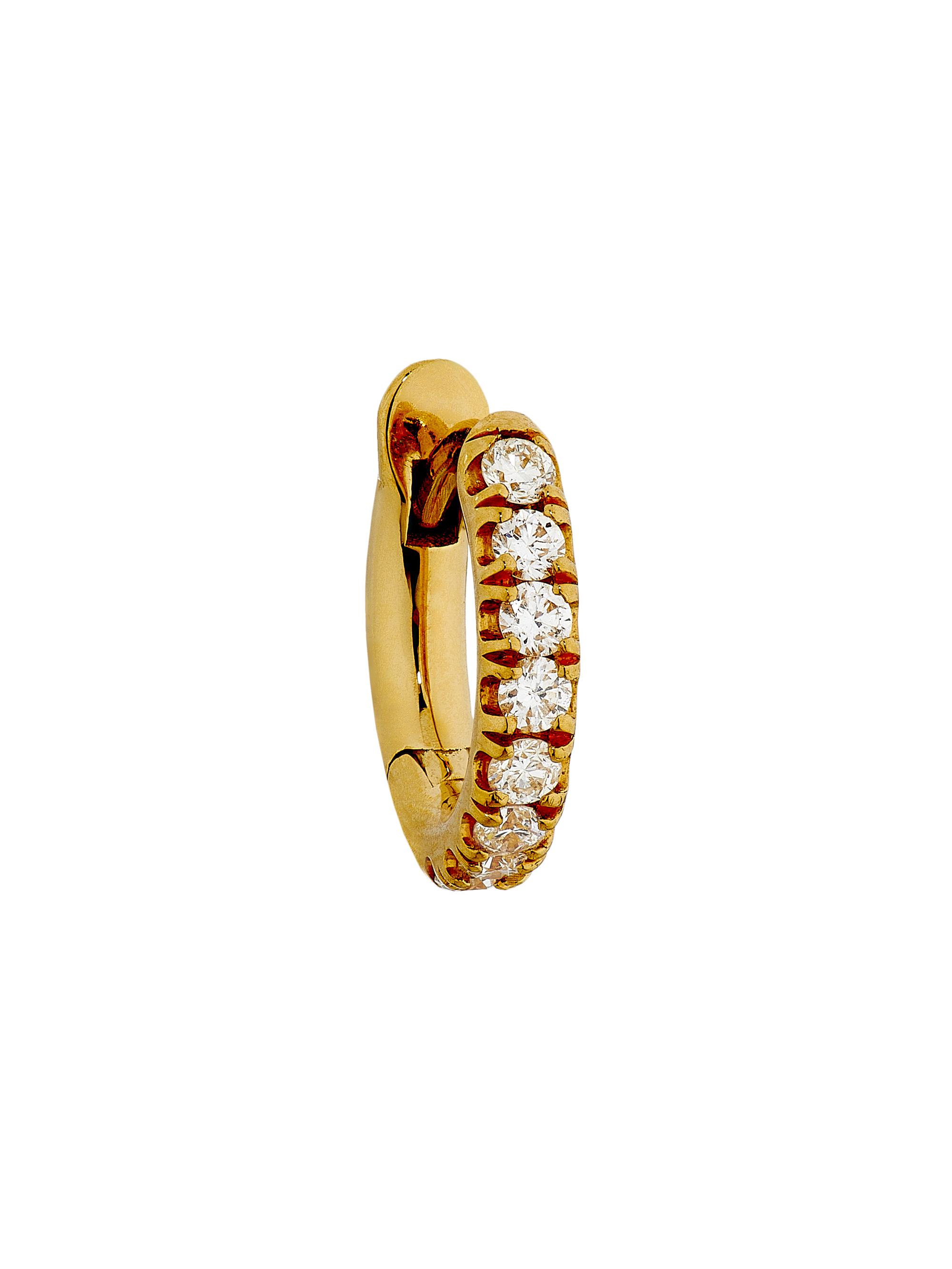Spinelli Kilcollin Women's 18K Yellow Gold & 0.13 TCW Diamond Single Huggie Hoop Earring - Yellow Gold