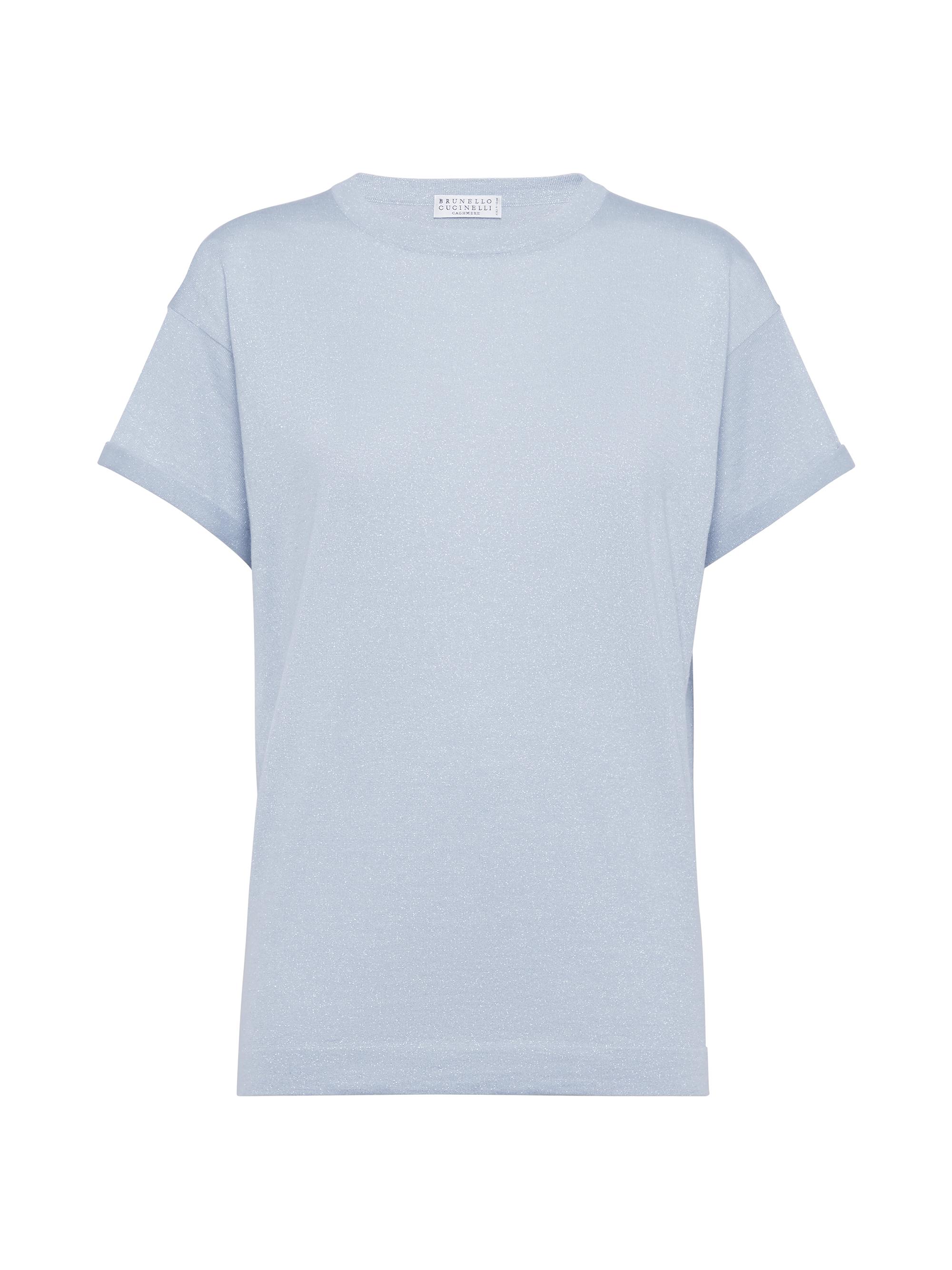 Brunello Cucinelli Women's Sparkling Cashmere and Silk Lightweight Sweater - Azure