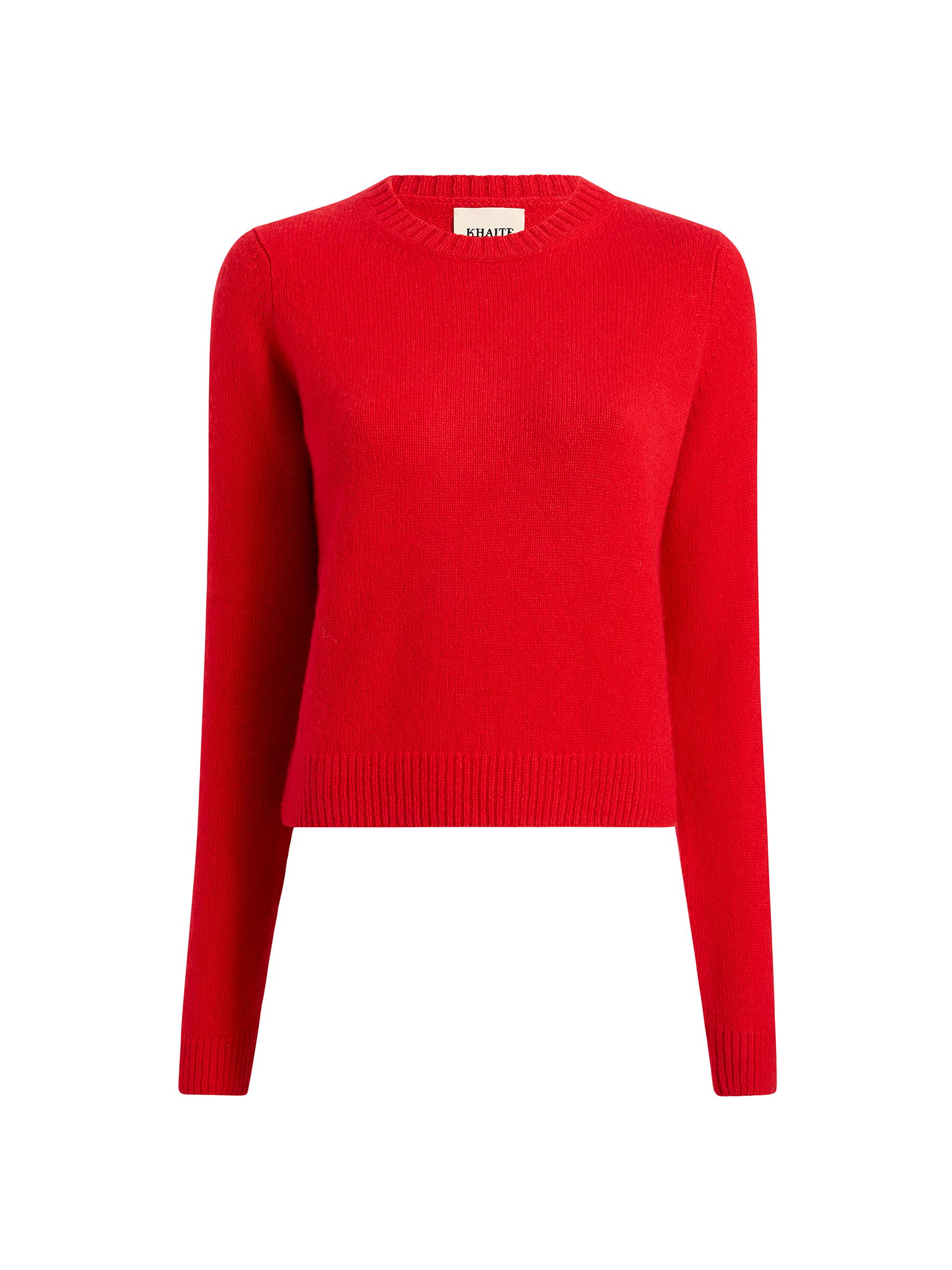Khaite Women's Diletta Cashmere Sweater - Fire Red
