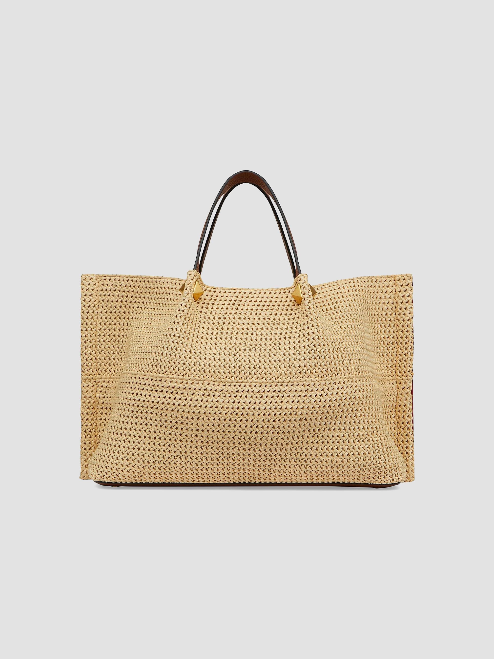 Valentino Garavani Medium Straw Summer Tote Bag | Saks Fifth Avenue